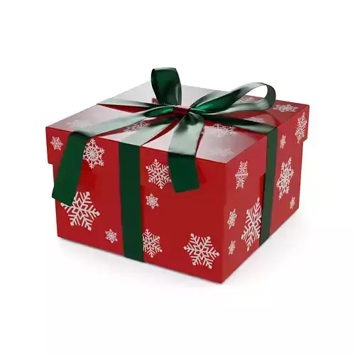 Gift Packaging Christmas Gift Box 3D model
