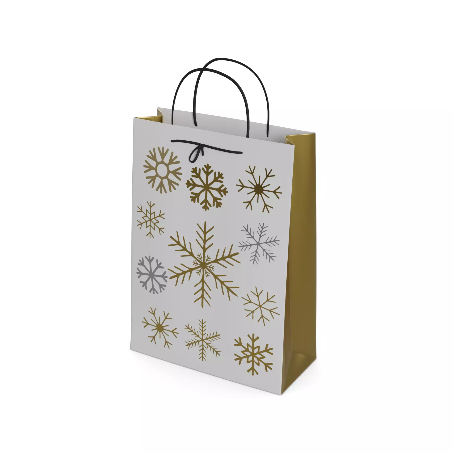 Gift Packaging Christmas Gift Bag Low-poly 3D model_0