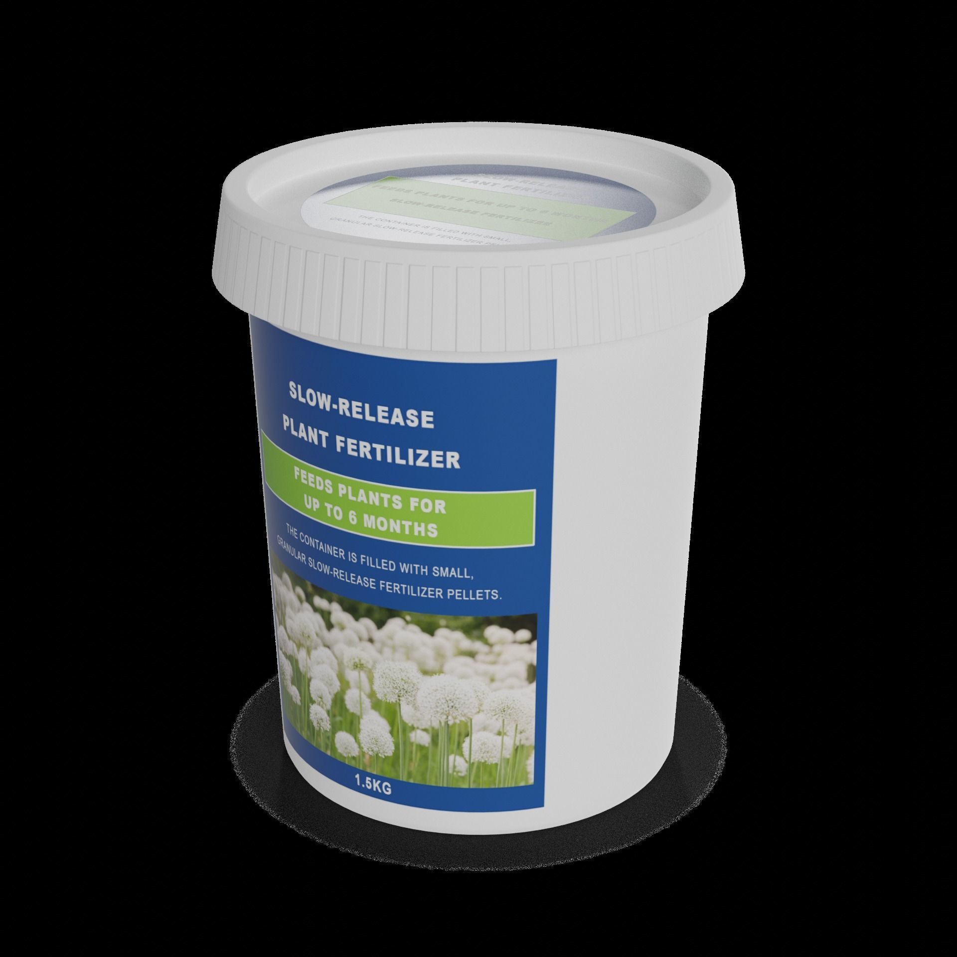 Fertilizers Slow-Release Fertilizer Low-poly 3D model_1