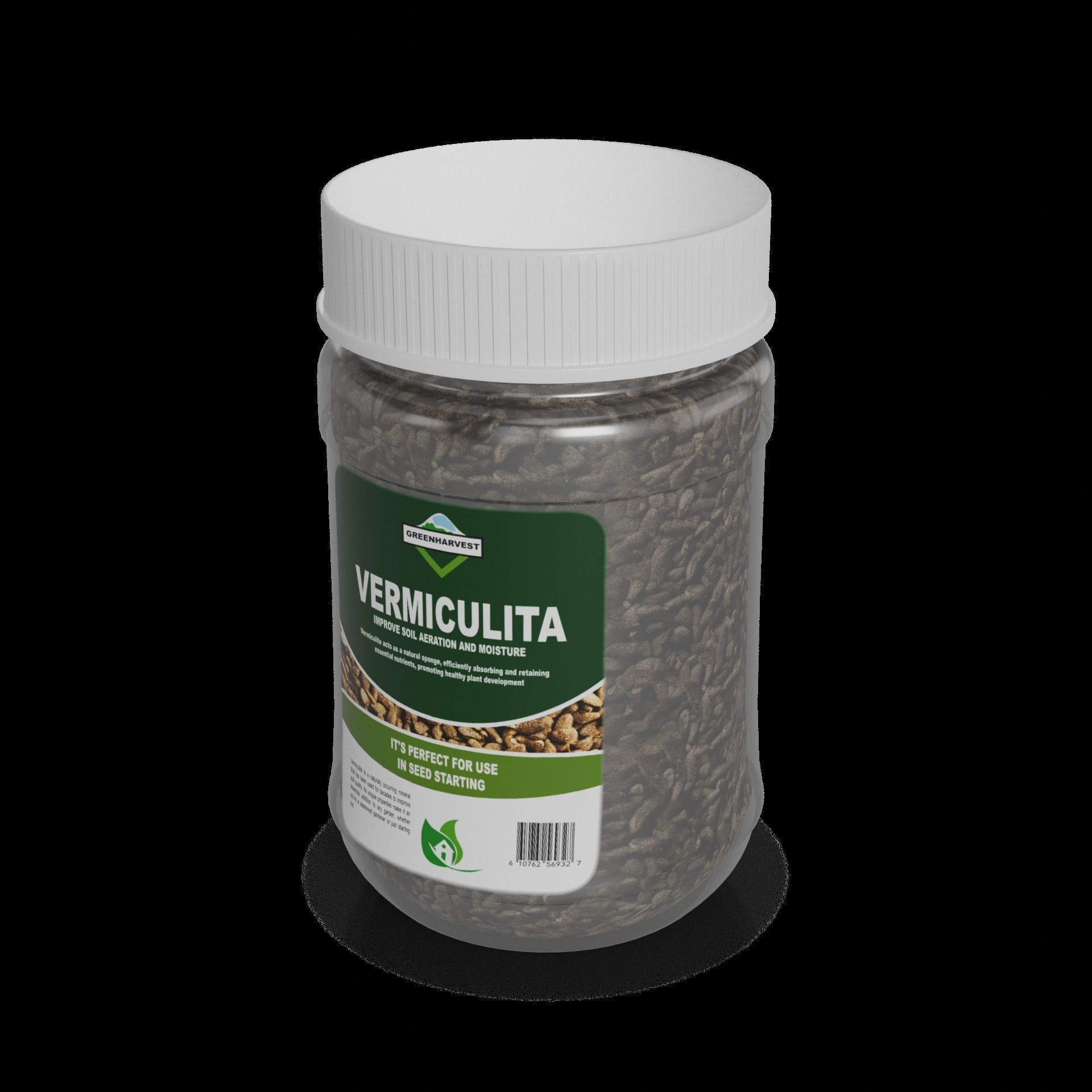 Soils and substrates Vermiculite Low-poly 3D model_1