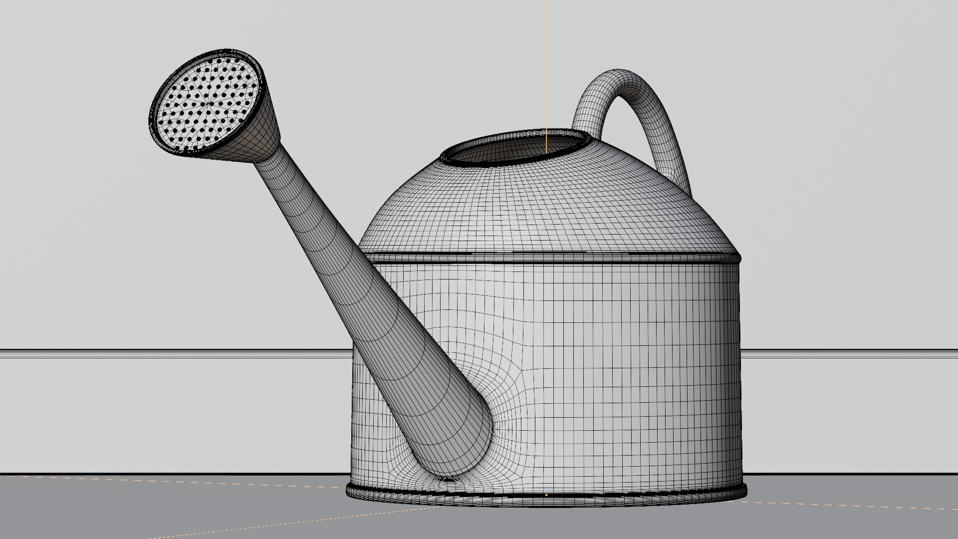 Gardening tools Watering Can Low-poly 3D model_6