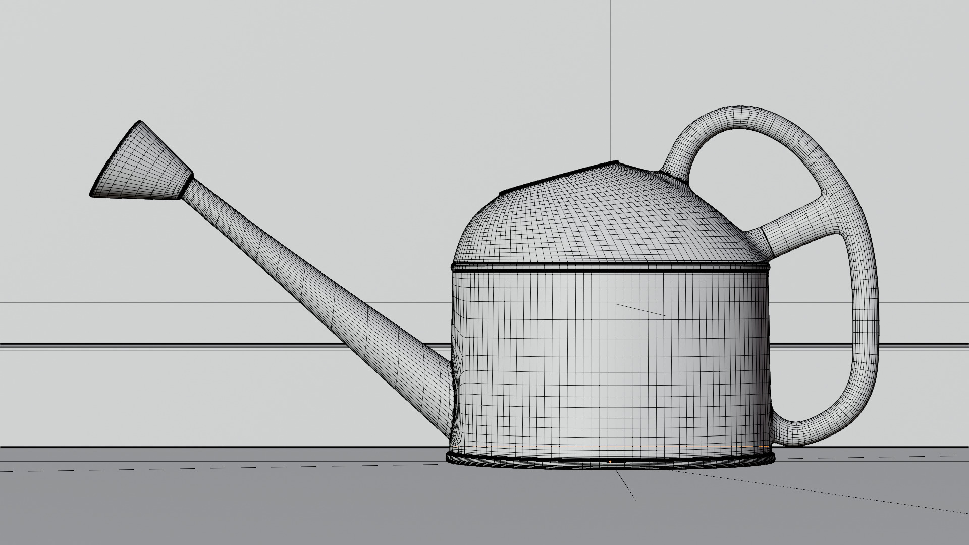 Gardening tools Watering Can Low-poly 3D model_3