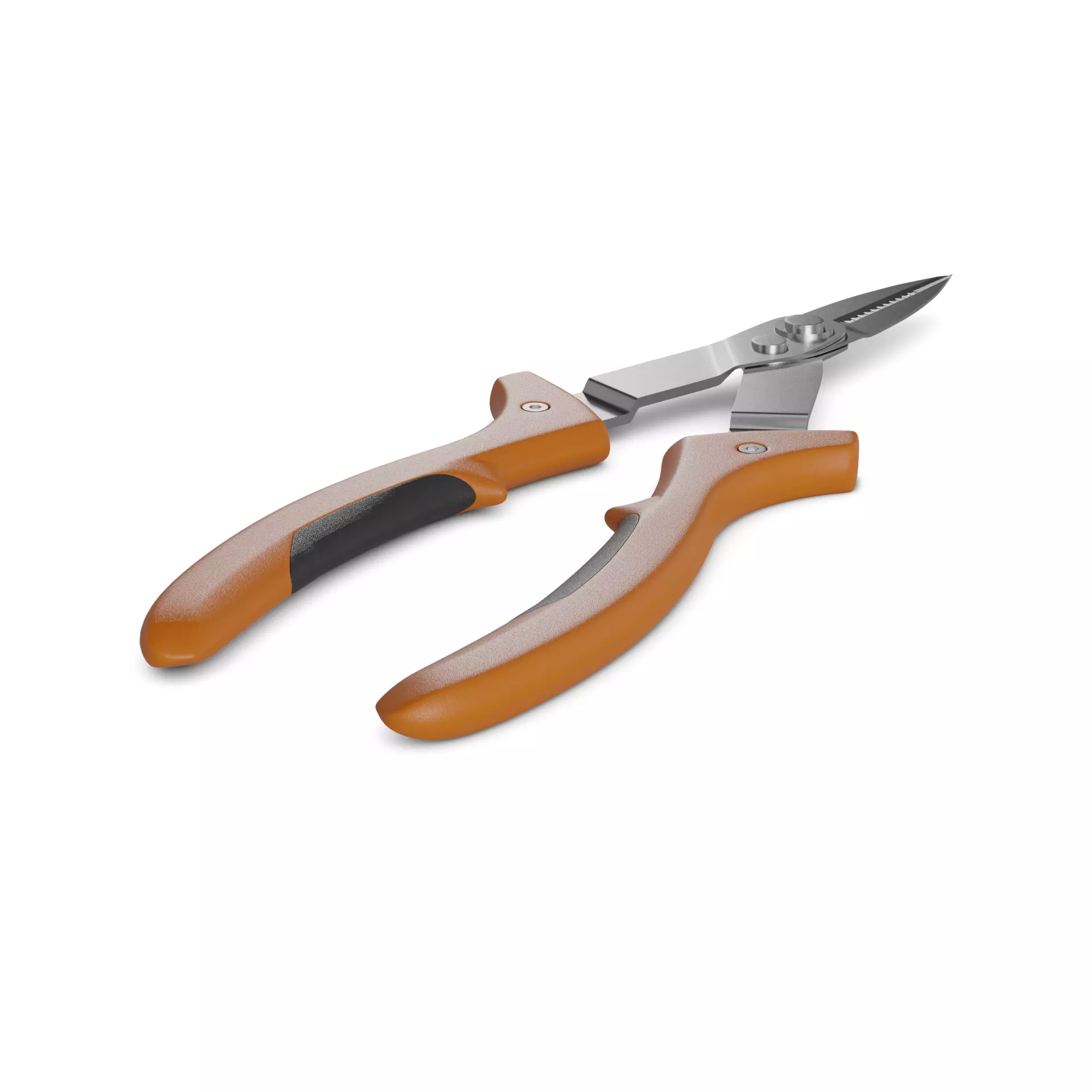 Gardening tools Pruning Shears Low-poly 3D model_0