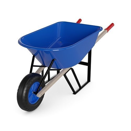Gardening tools Garden Wheelbarrow Low-poly 3D model