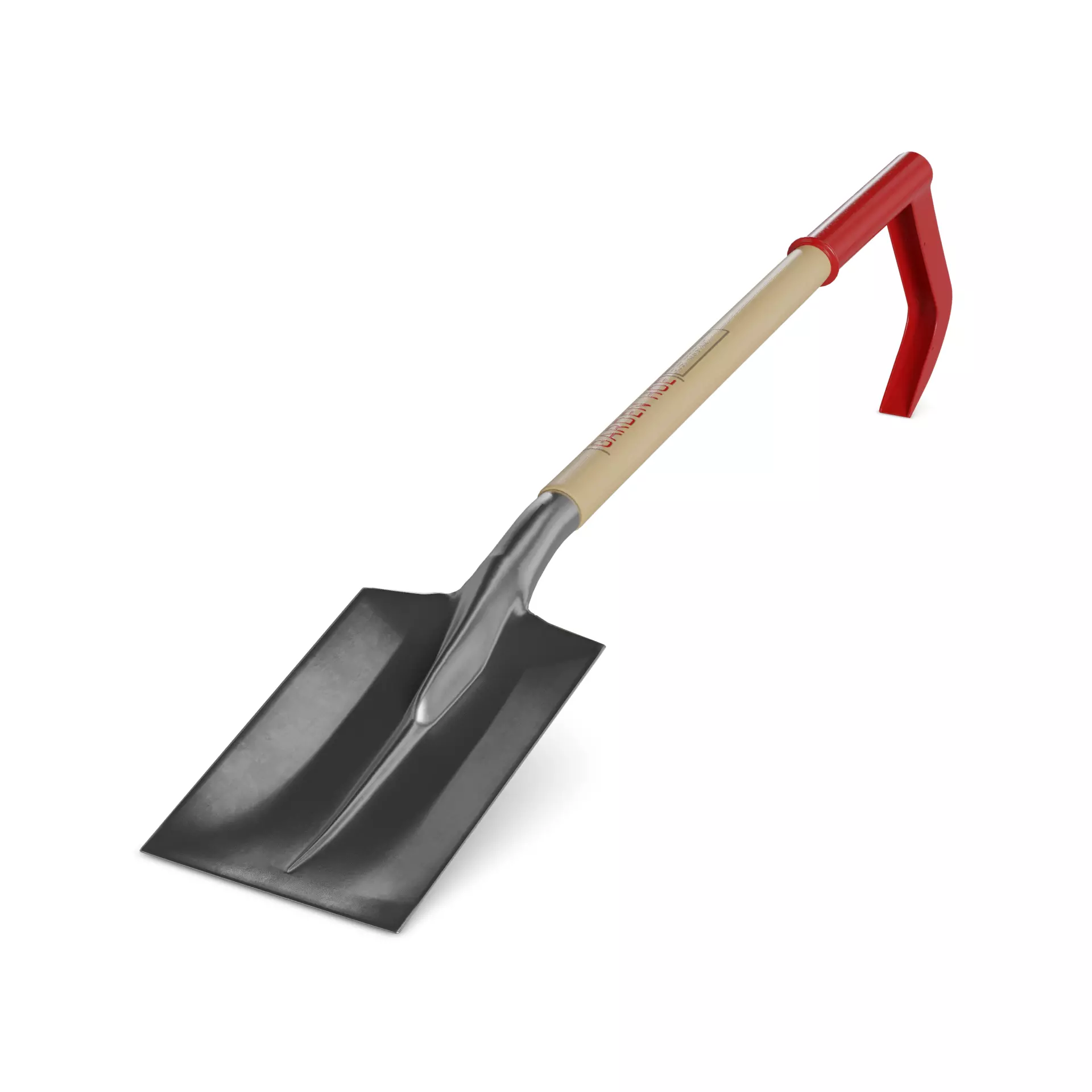 Gardening tools Garden Hoe Low-poly 3D model_0