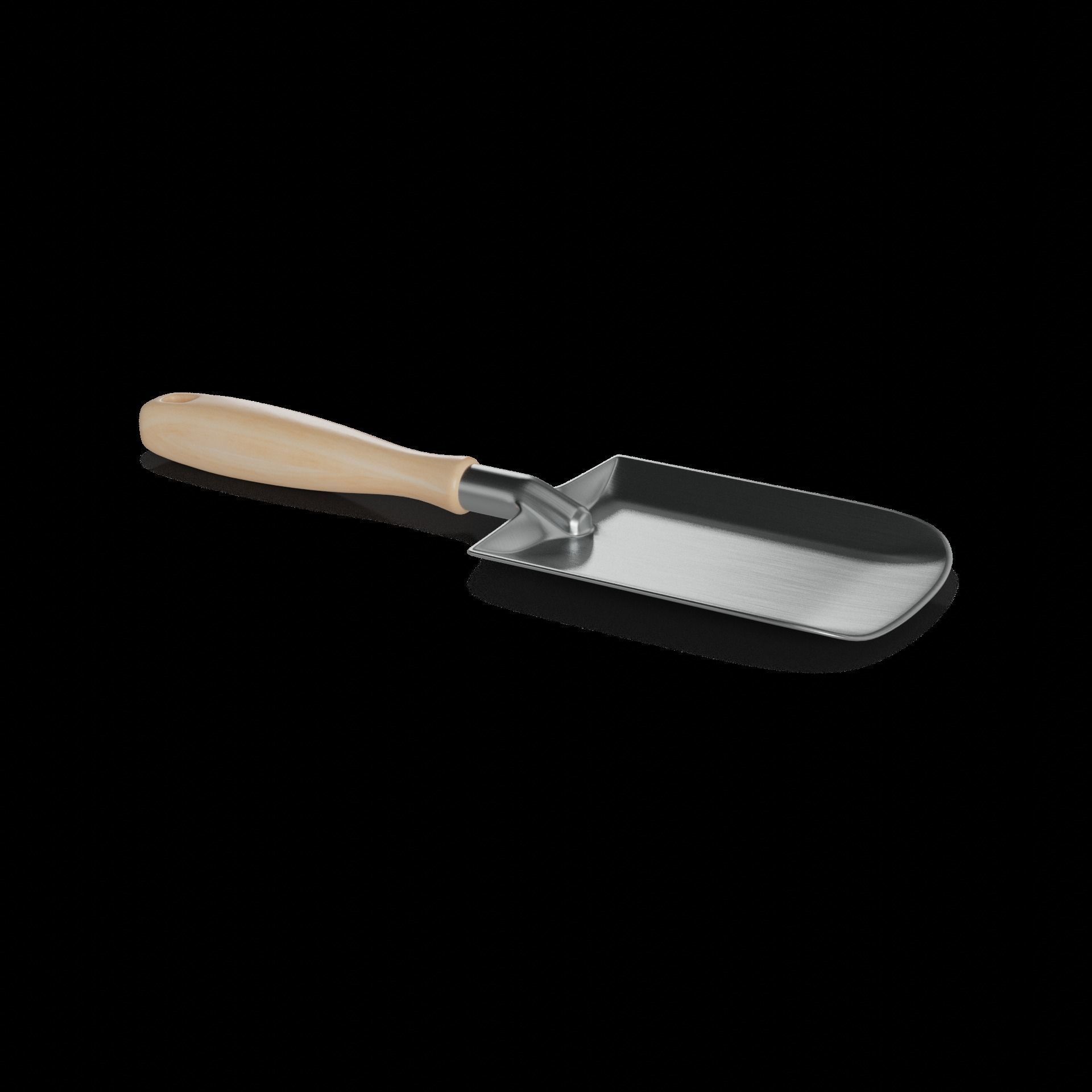 Gardening tools Garden Trowel Low-poly 3D model_1