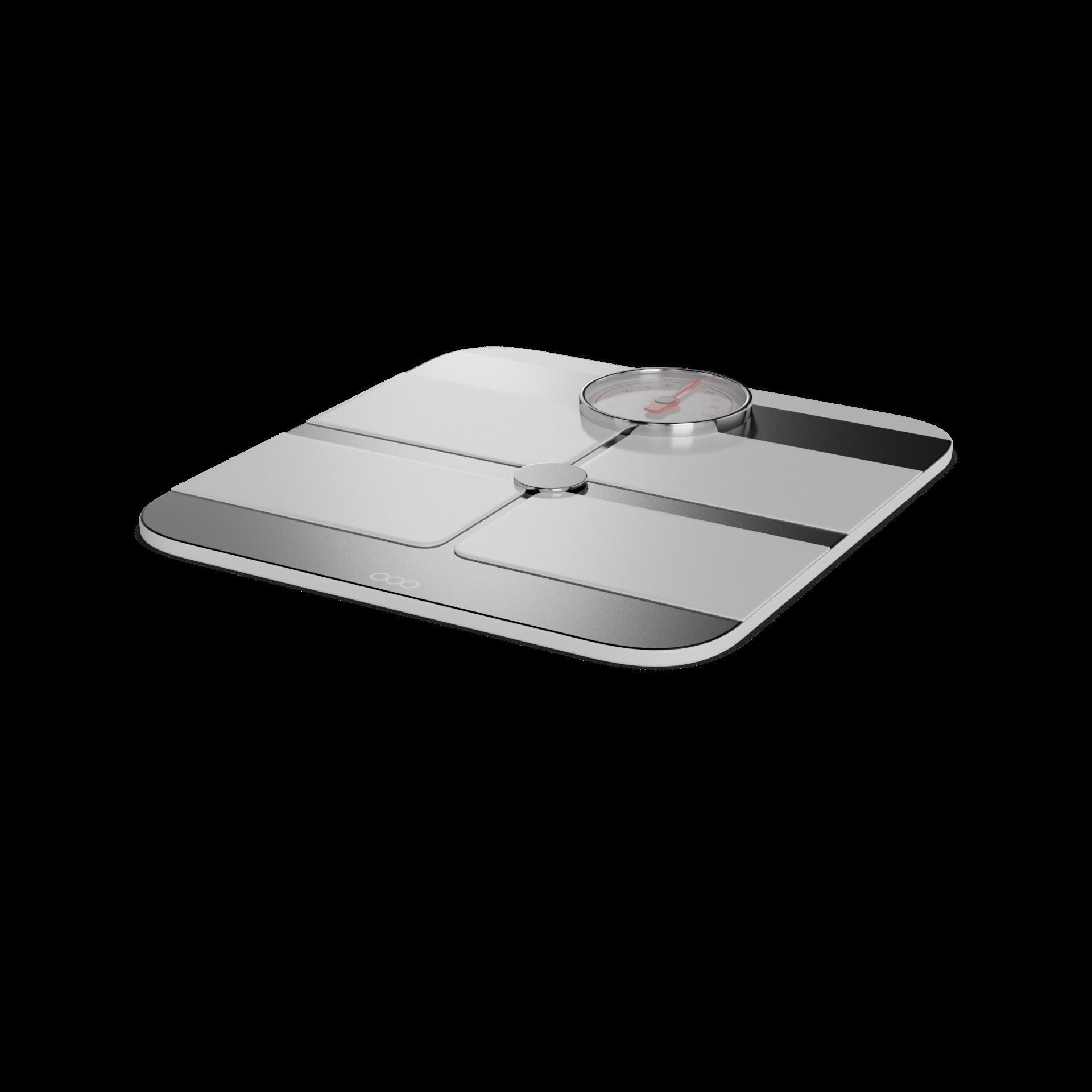 Bathroom accessories Bathroom Scale Low-poly 3D model_1