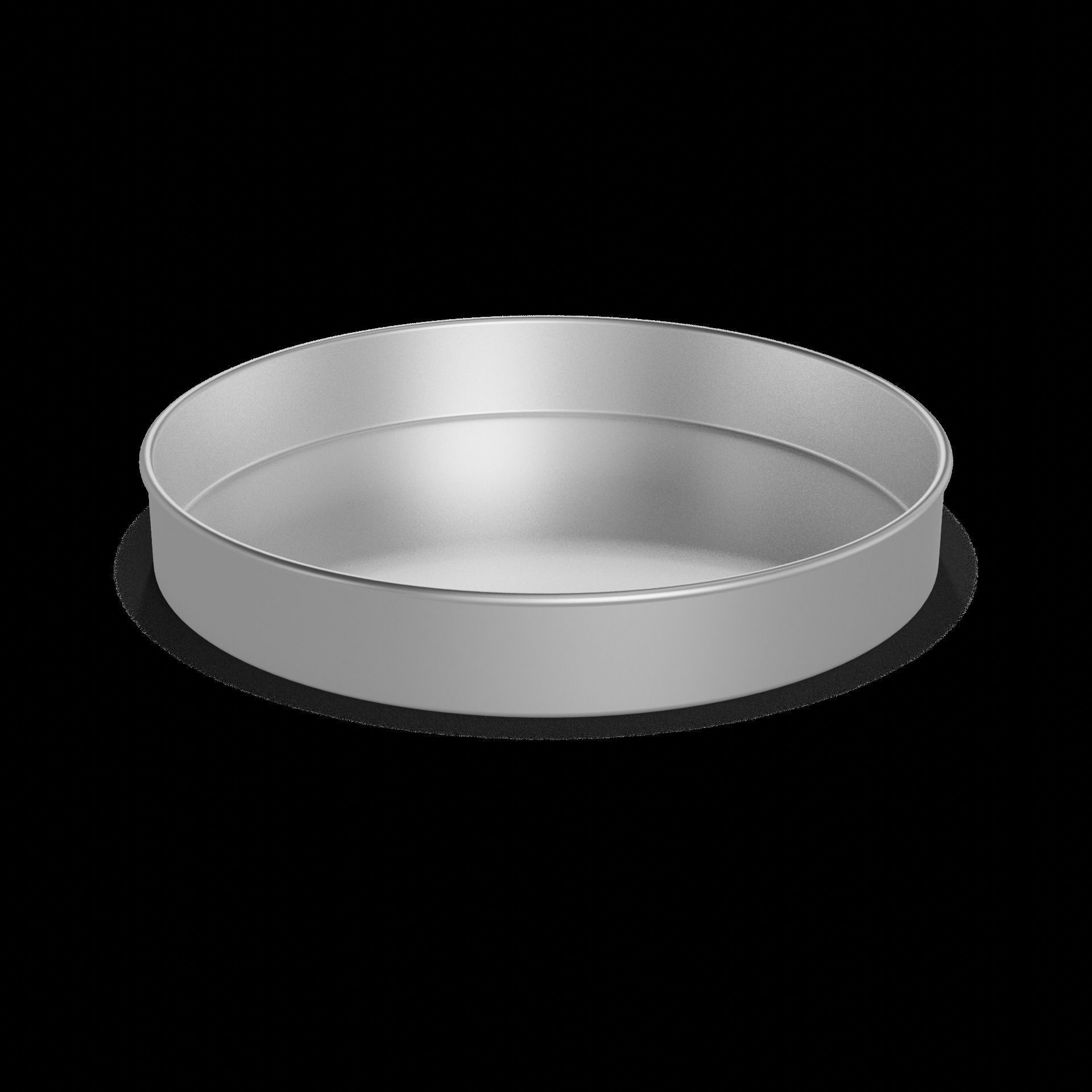 Baking dishes Round Cake Pan Low-poly 3D model_1