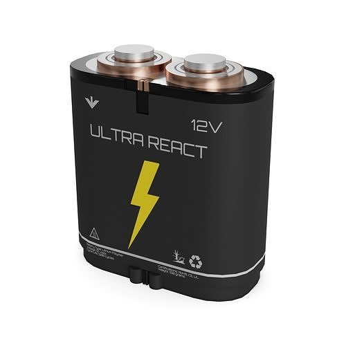 Batteries Ultra Power Batteries Low-poly 3D model