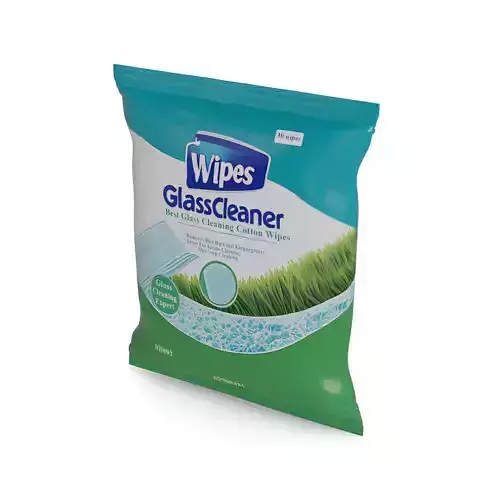 Car cleaning Glass Cleaner Wipes Low-poly 3D model