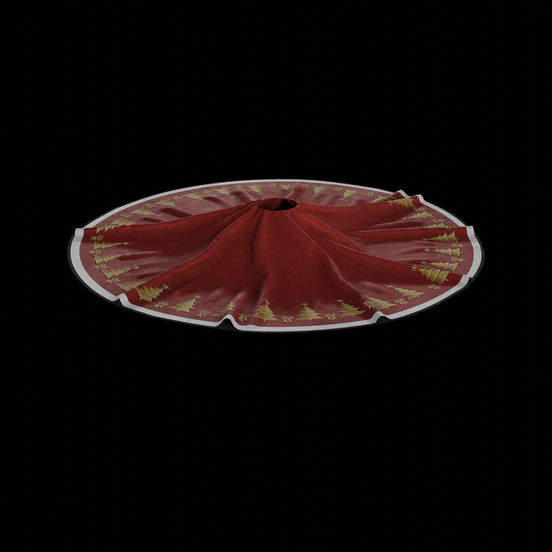 Christmas decorations Christmas Tree Skirt 3D model_1