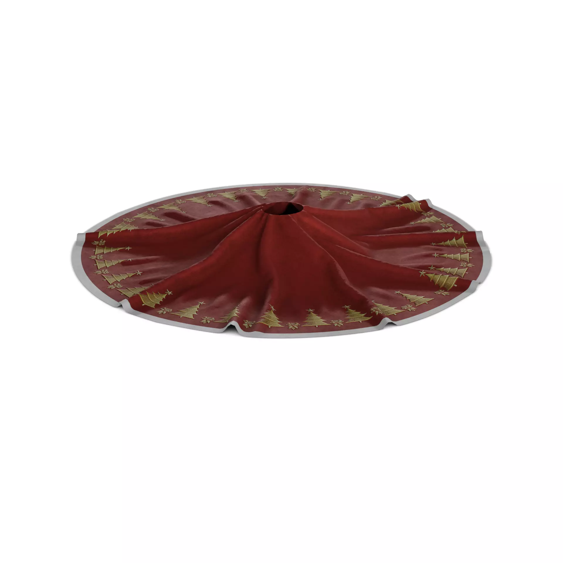 Christmas decorations Christmas Tree Skirt 3D model_0