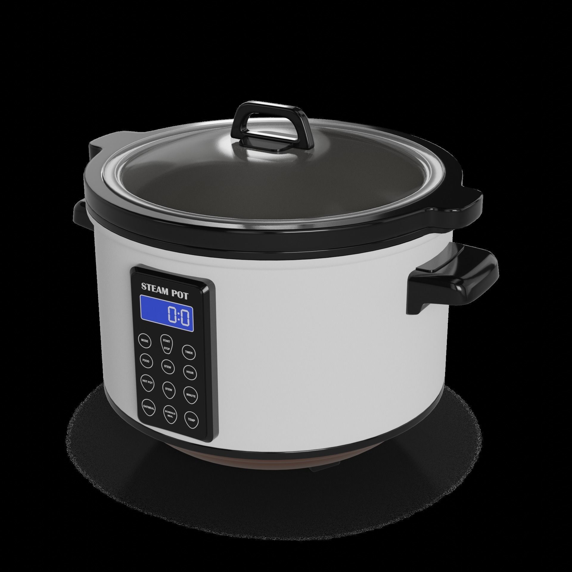 Kitchen appliances Slow Cooker 3D model_1