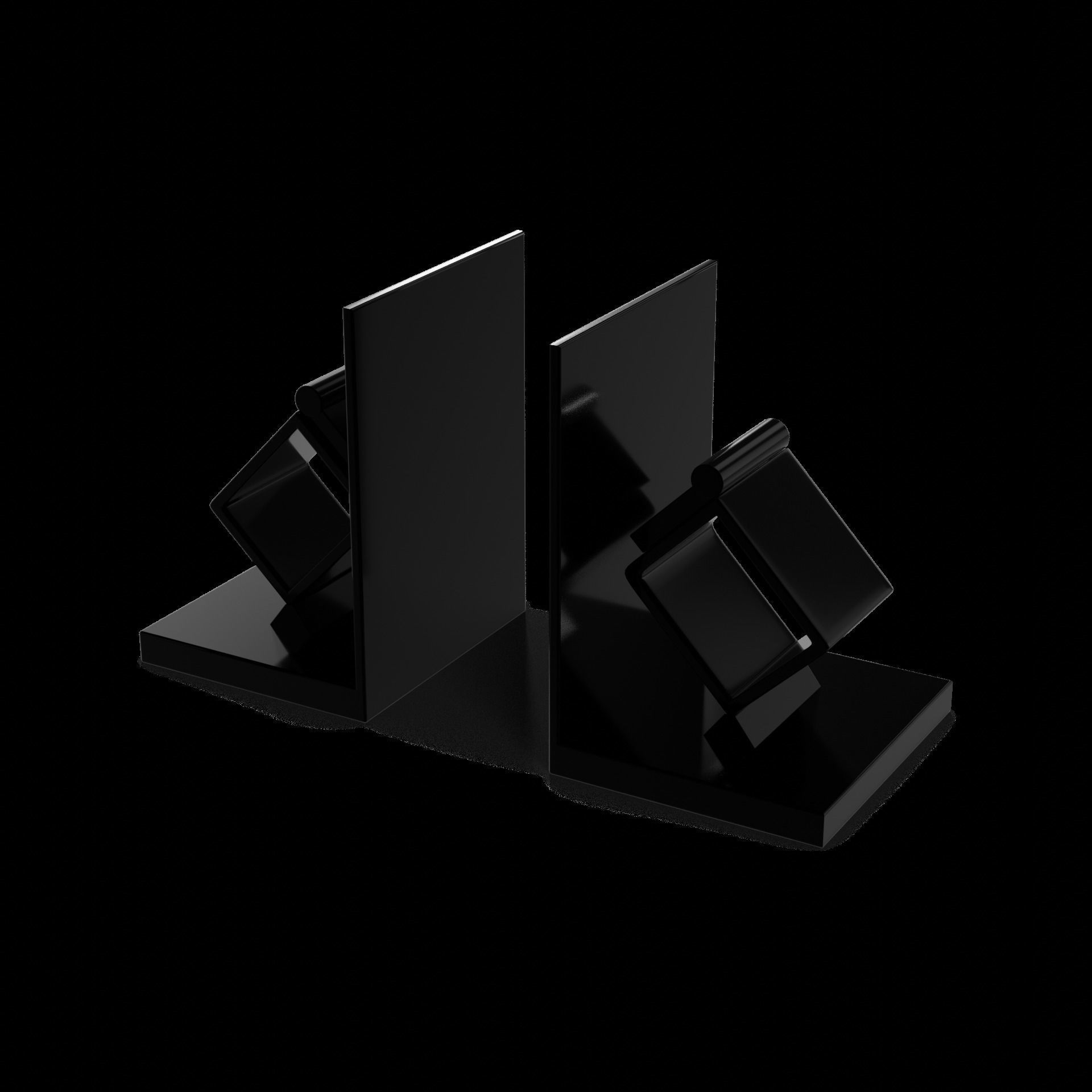 Home decorations Bookends Low-poly 3D model_1