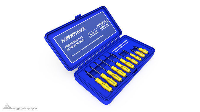 DIY essentials Screwdriver Set 3D model