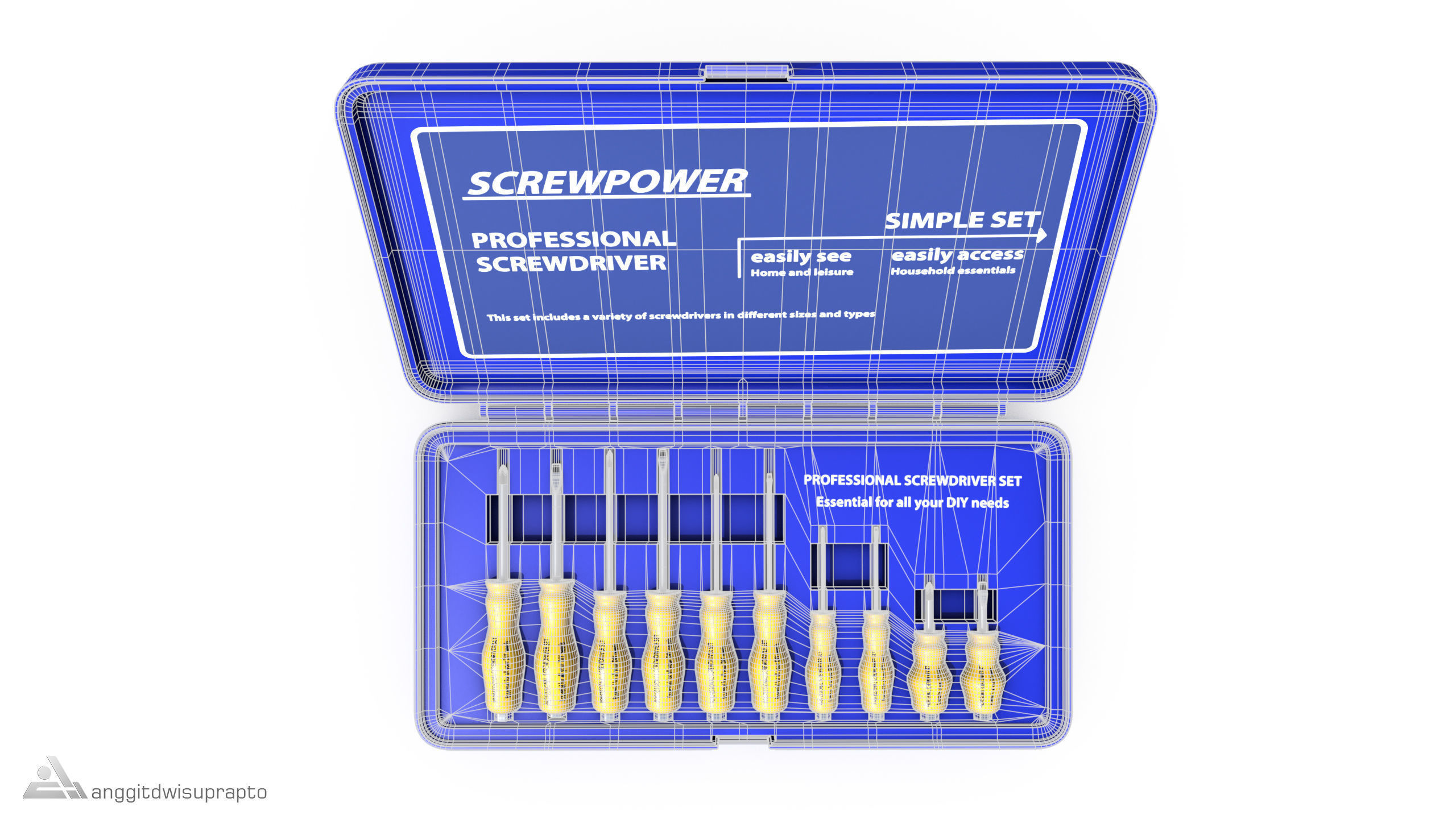 DIY essentials Screwdriver Set 3D model_13