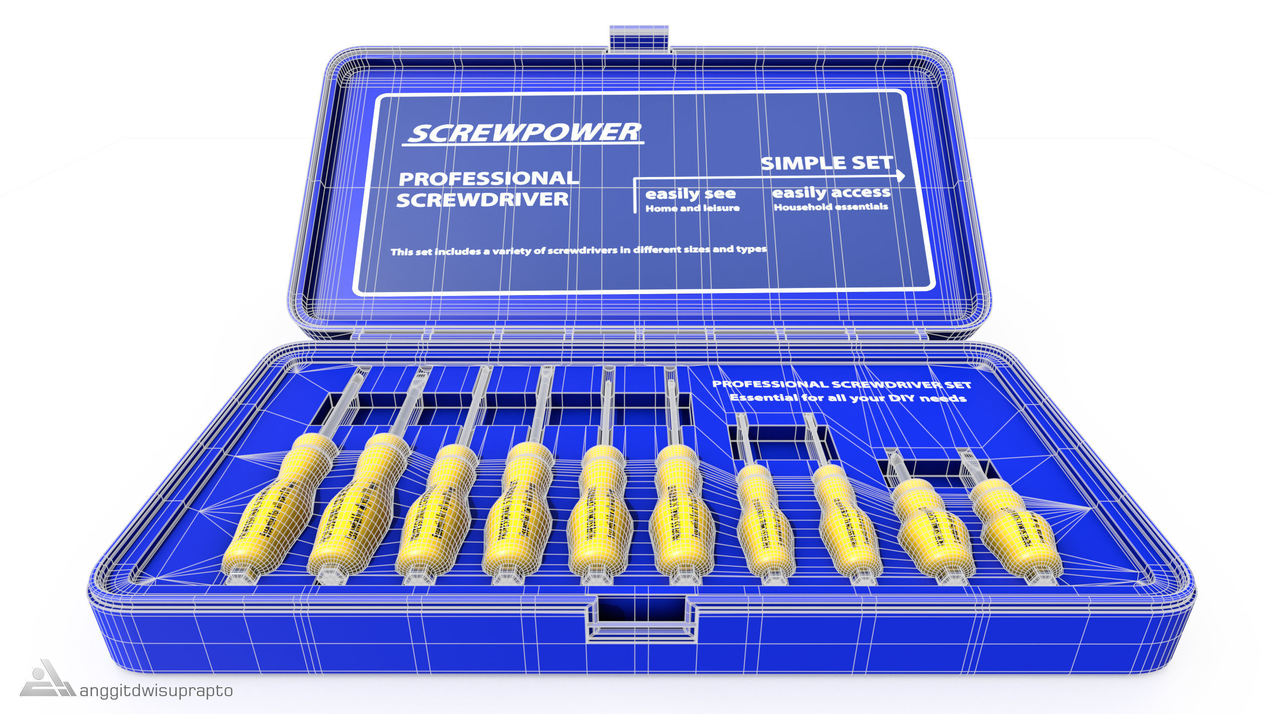 DIY essentials Screwdriver Set 3D model_12