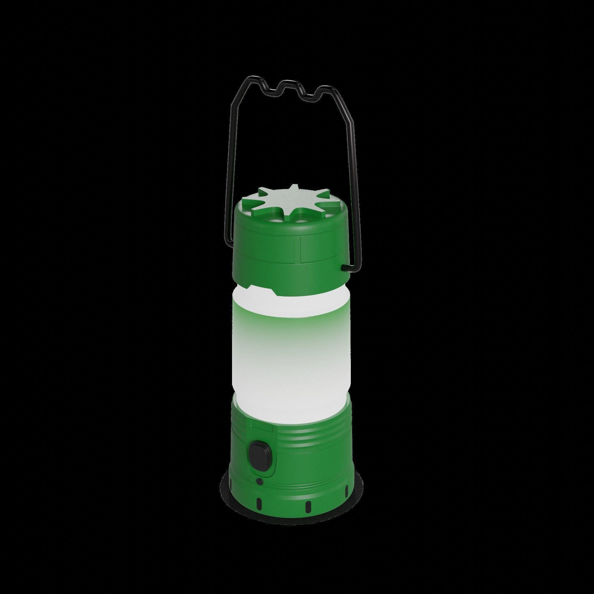 Camping Camping Lantern Low-poly 3D model_1