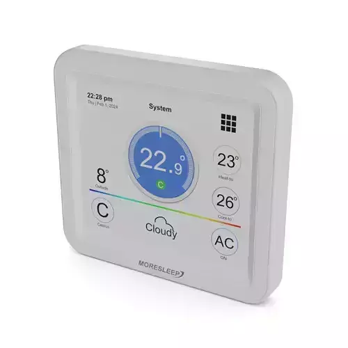 Electronic devices and accessories Smart Thermostat Low-poly 3D model