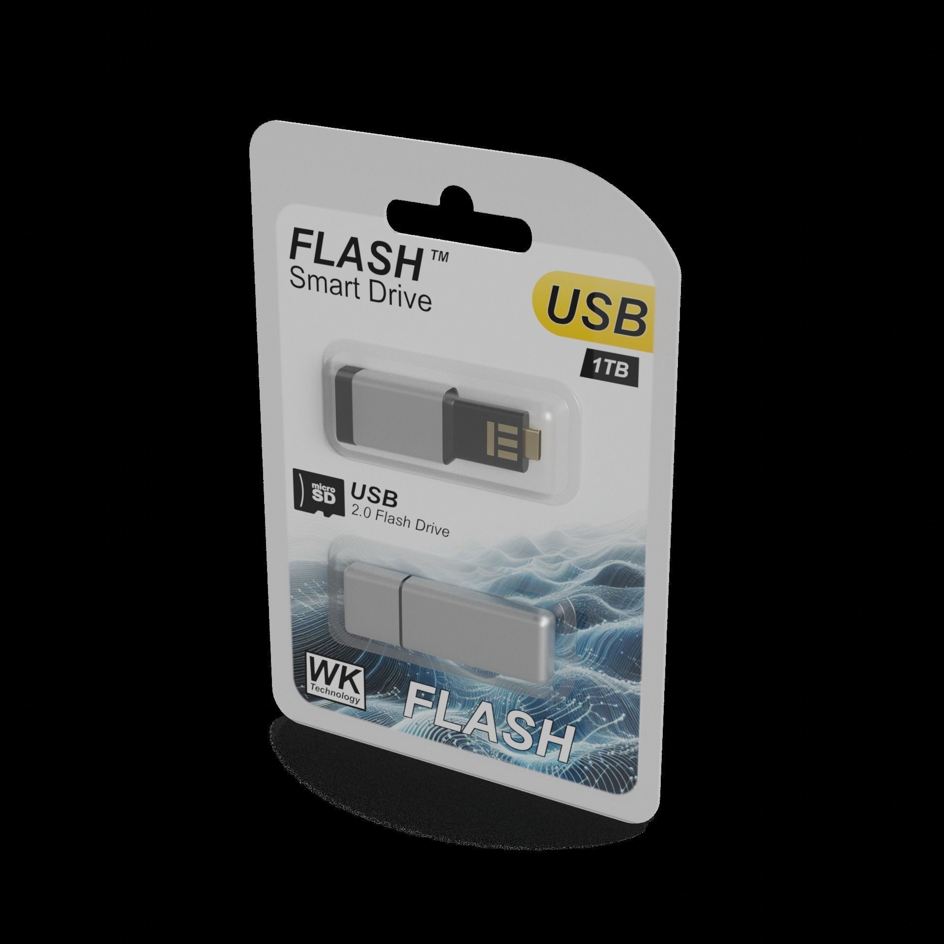 Electronic devices and accessories USB Flash Drive Low-poly 3D model_1