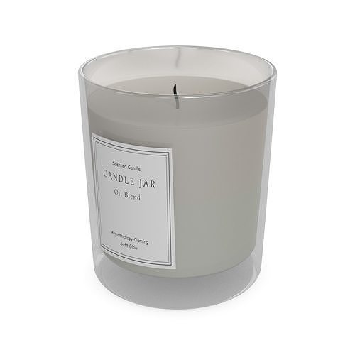 Candles and candleholders Aromatherapy Candle Low-poly 3D model