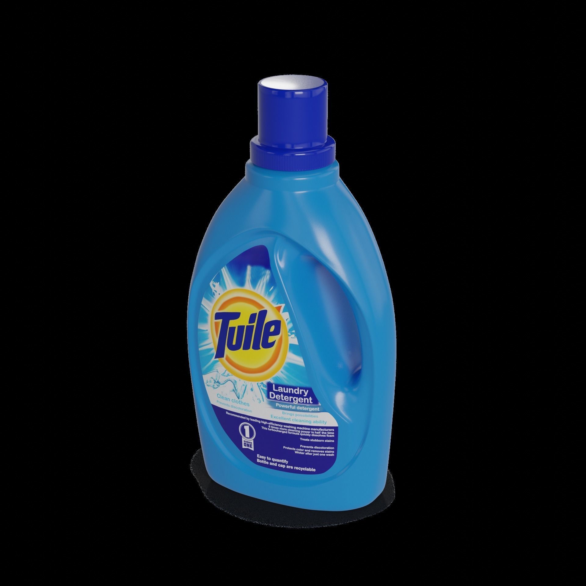 Clothing care Laundry Detergent Low-poly 3D model_1