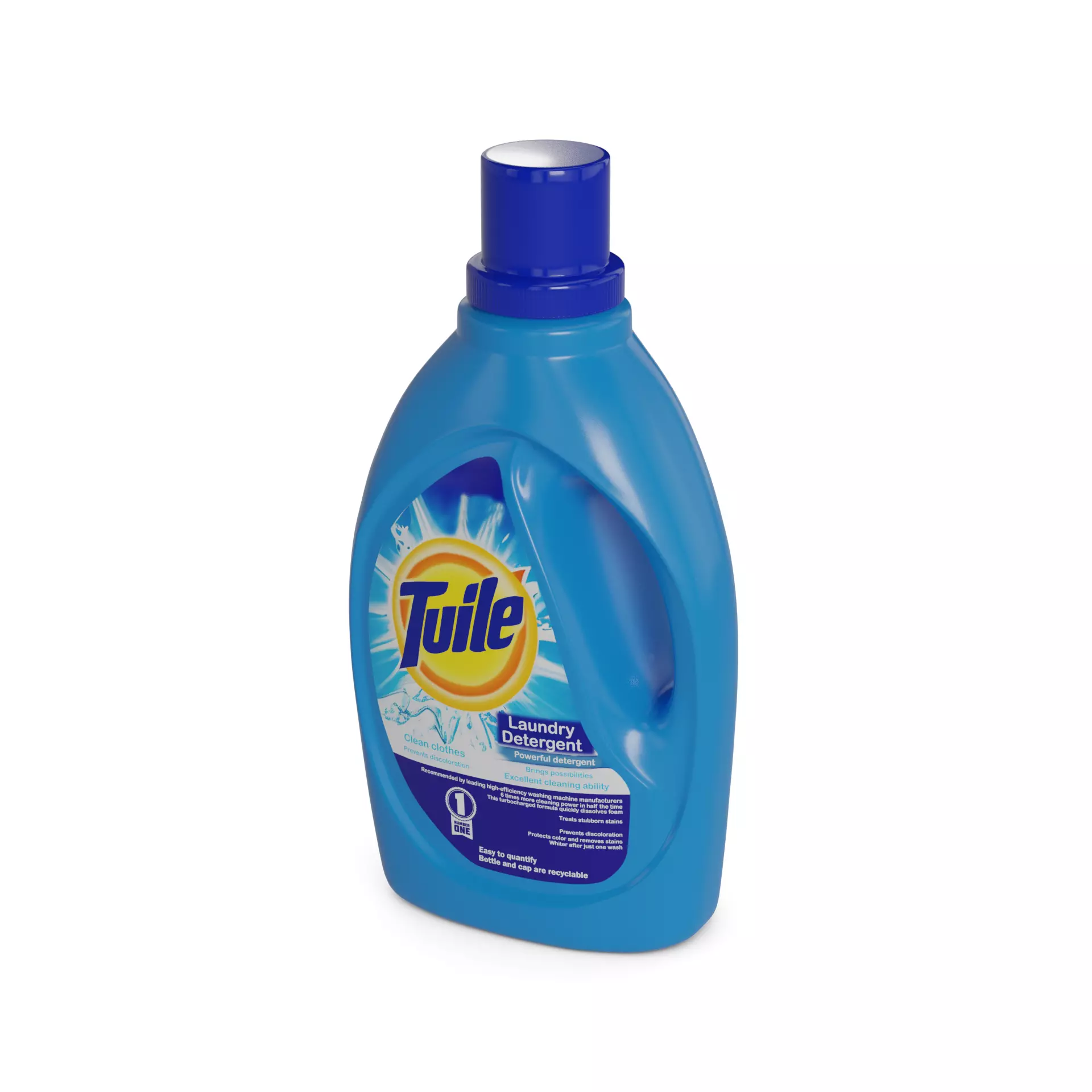 Clothing care Laundry Detergent Low-poly 3D model_0