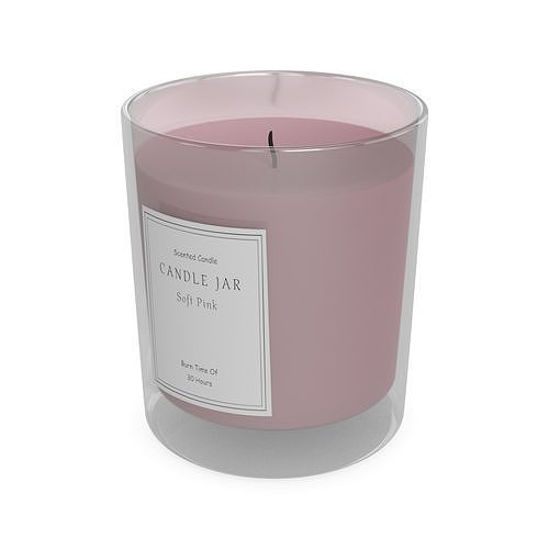 Candles and candleholders Scented Candle Low-poly 3D model
