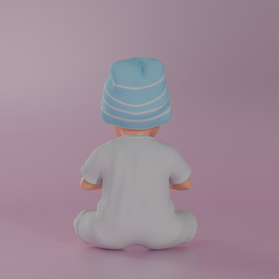 Toys Baby Doll 3D model_2