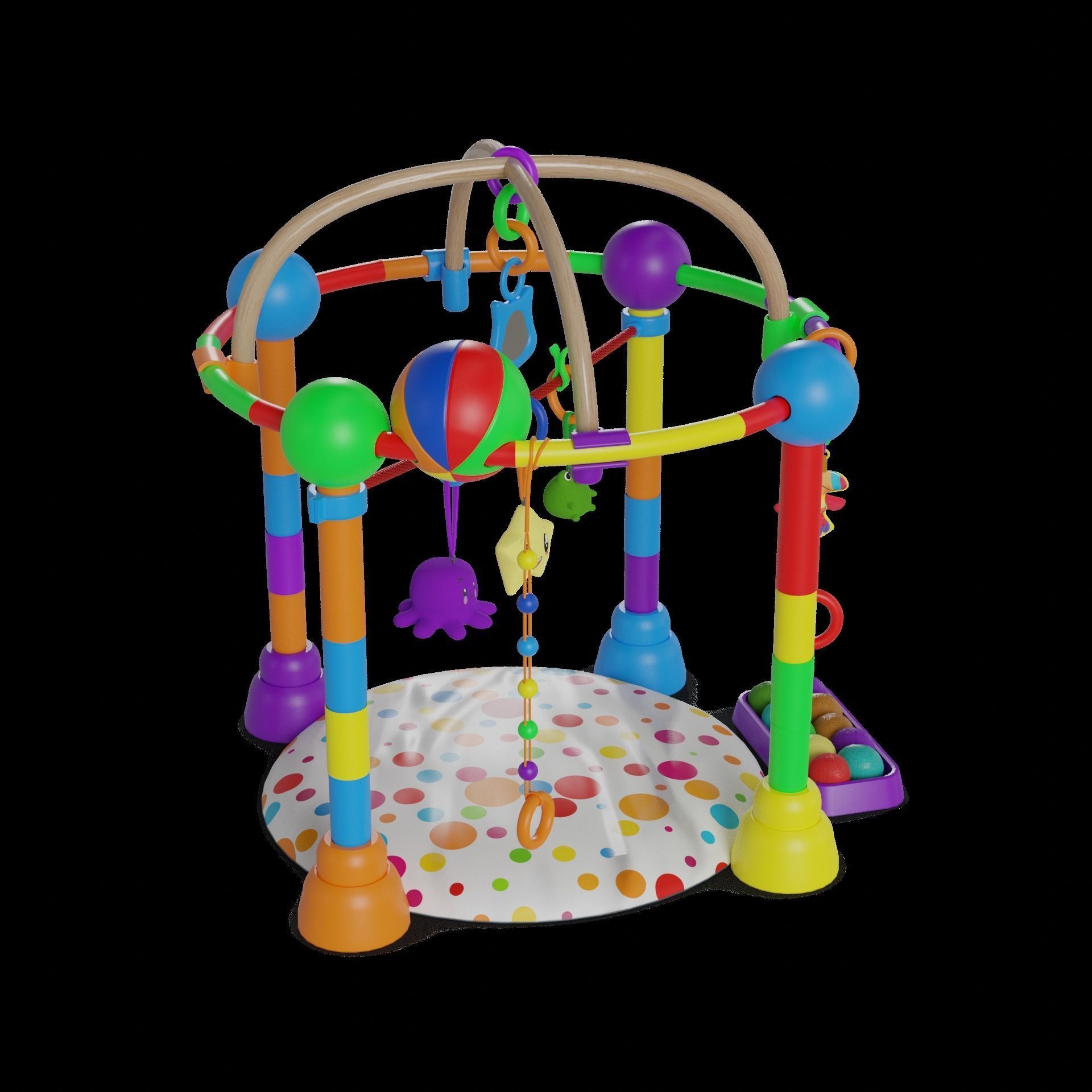 Other toys Baby Activity Gym 3D model_1