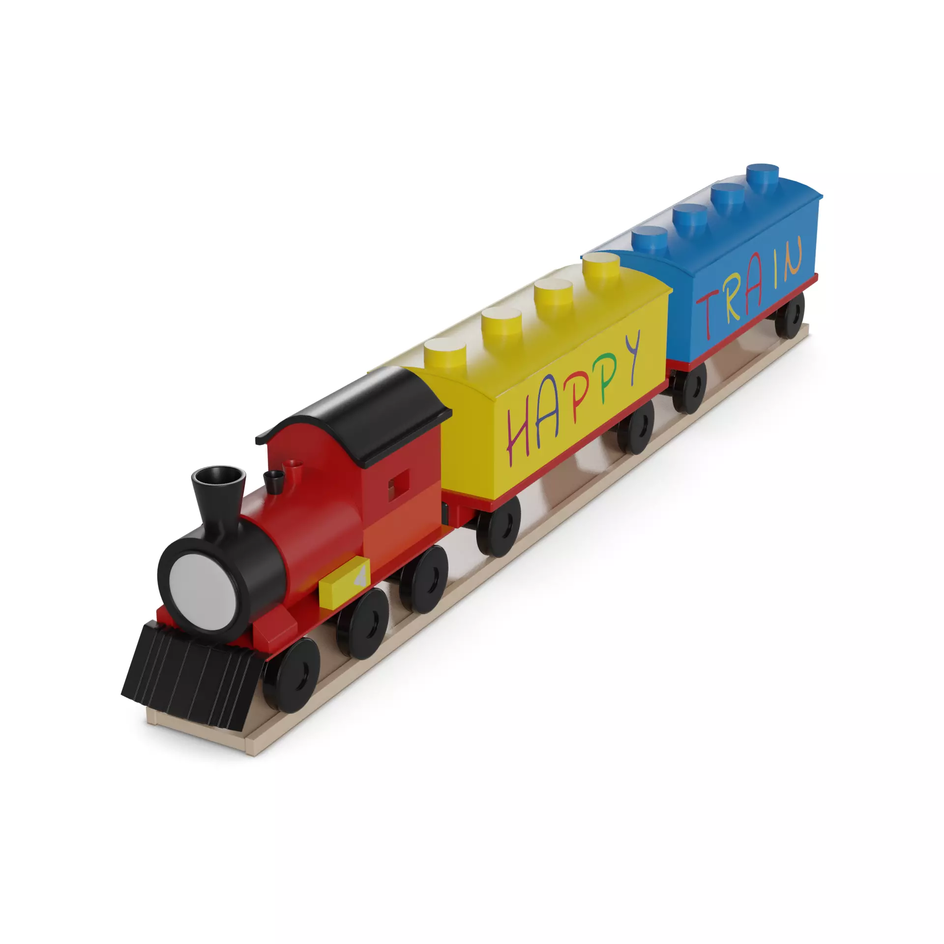 Other toys Building Train Set 3D model_0