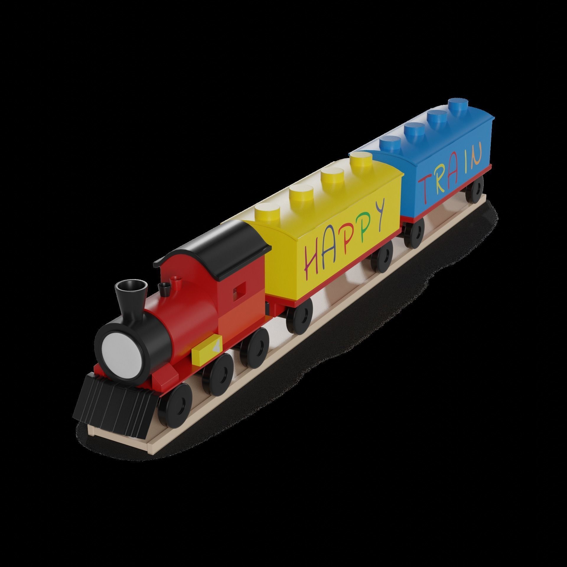 Other toys Building Train Set 3D model_1