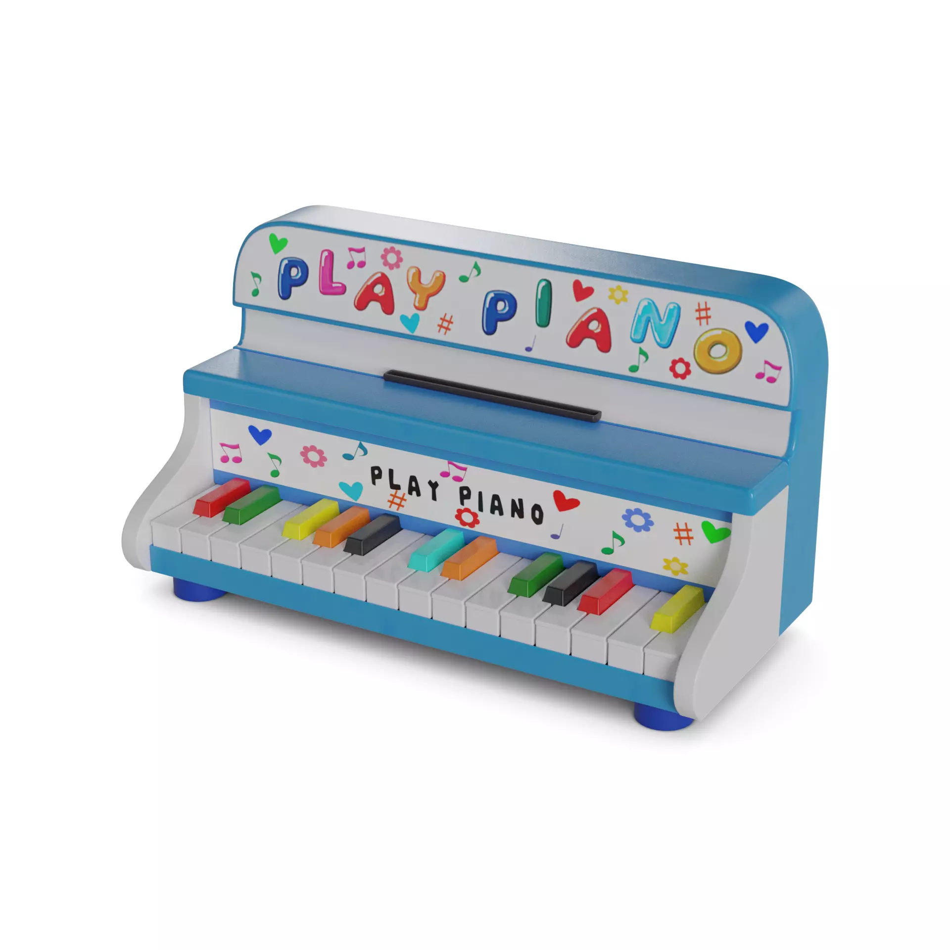 Other toys Baby Piano 3D model_0
