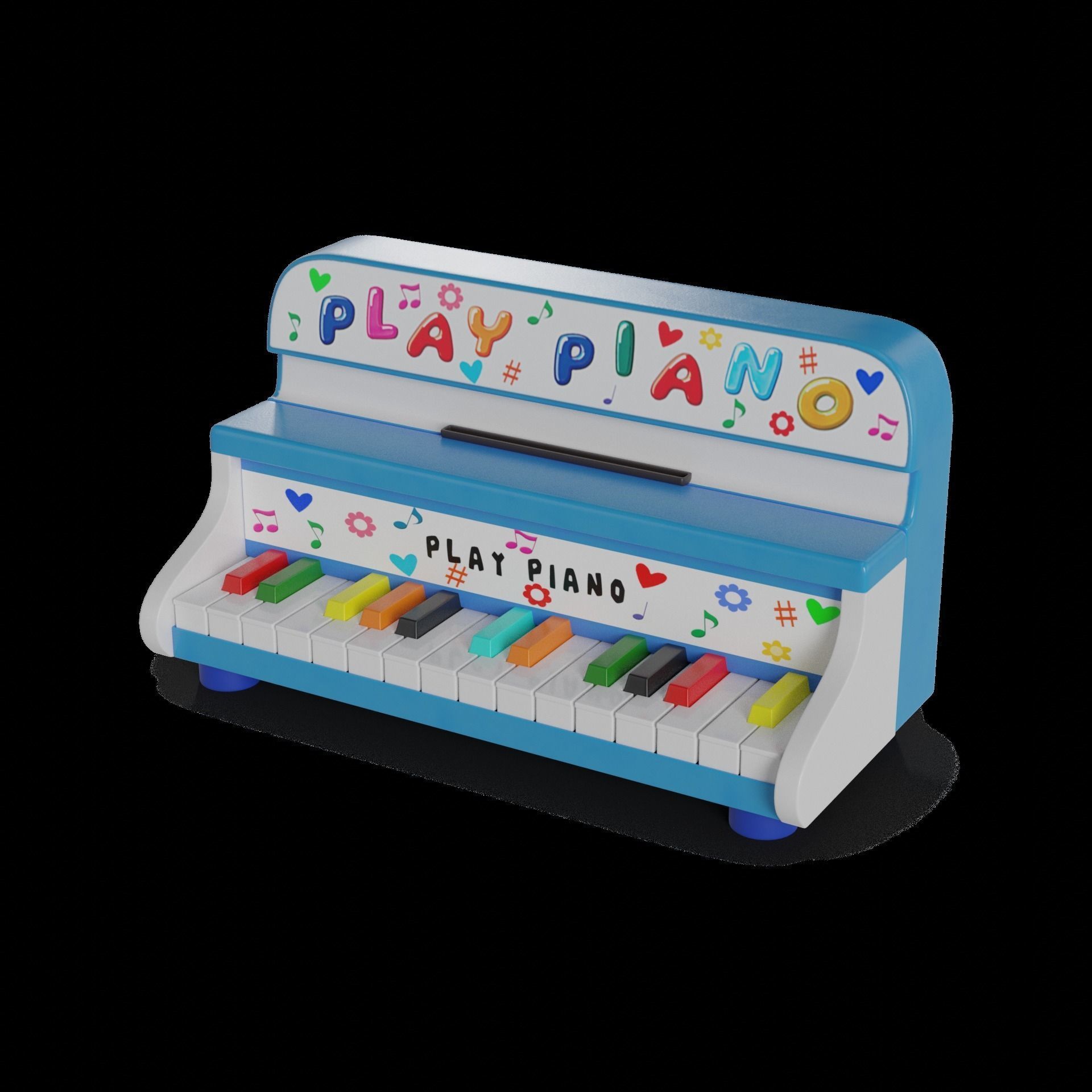 Other toys Baby Piano 3D model_1