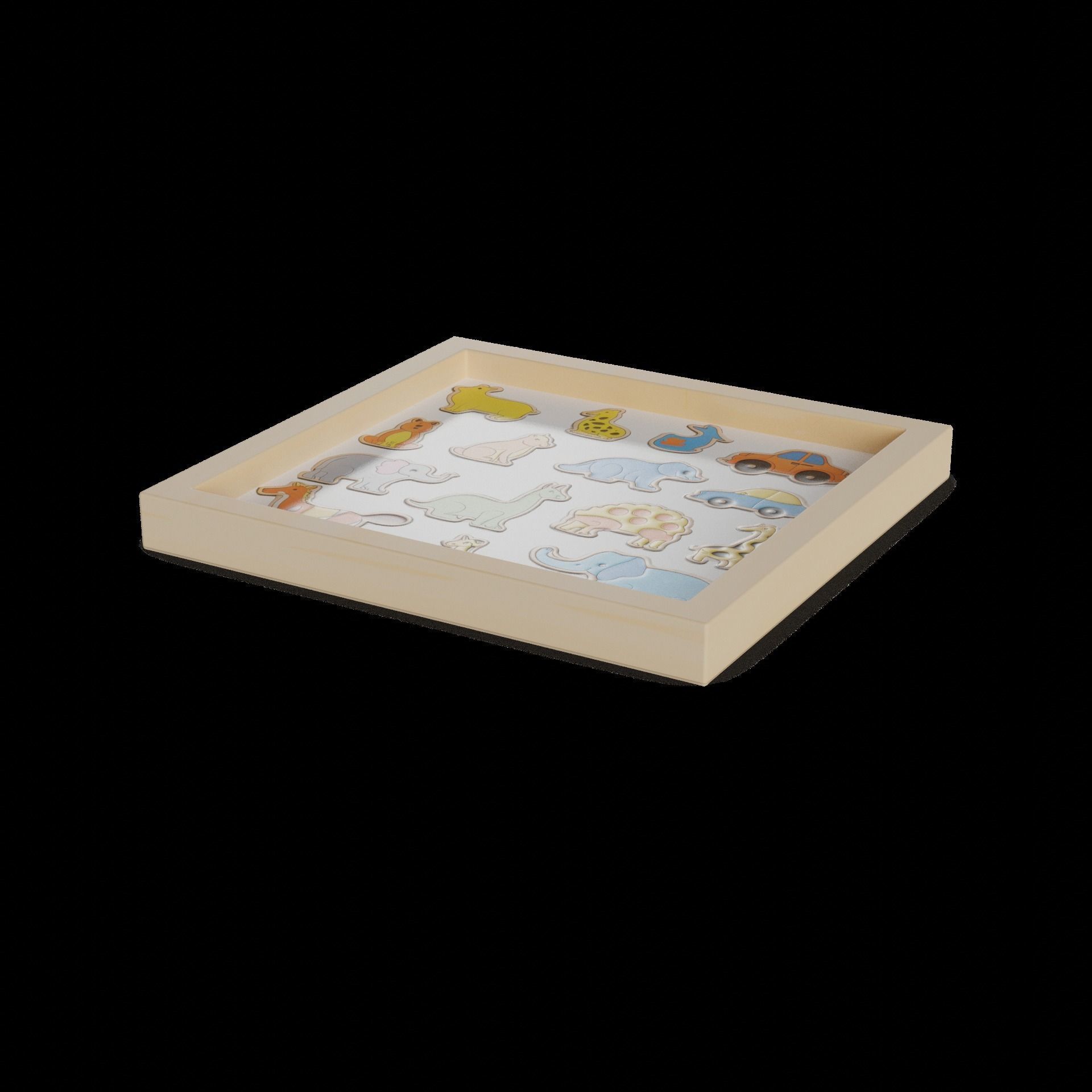 Other toys Baby Puzzle Low-poly 3D model_1