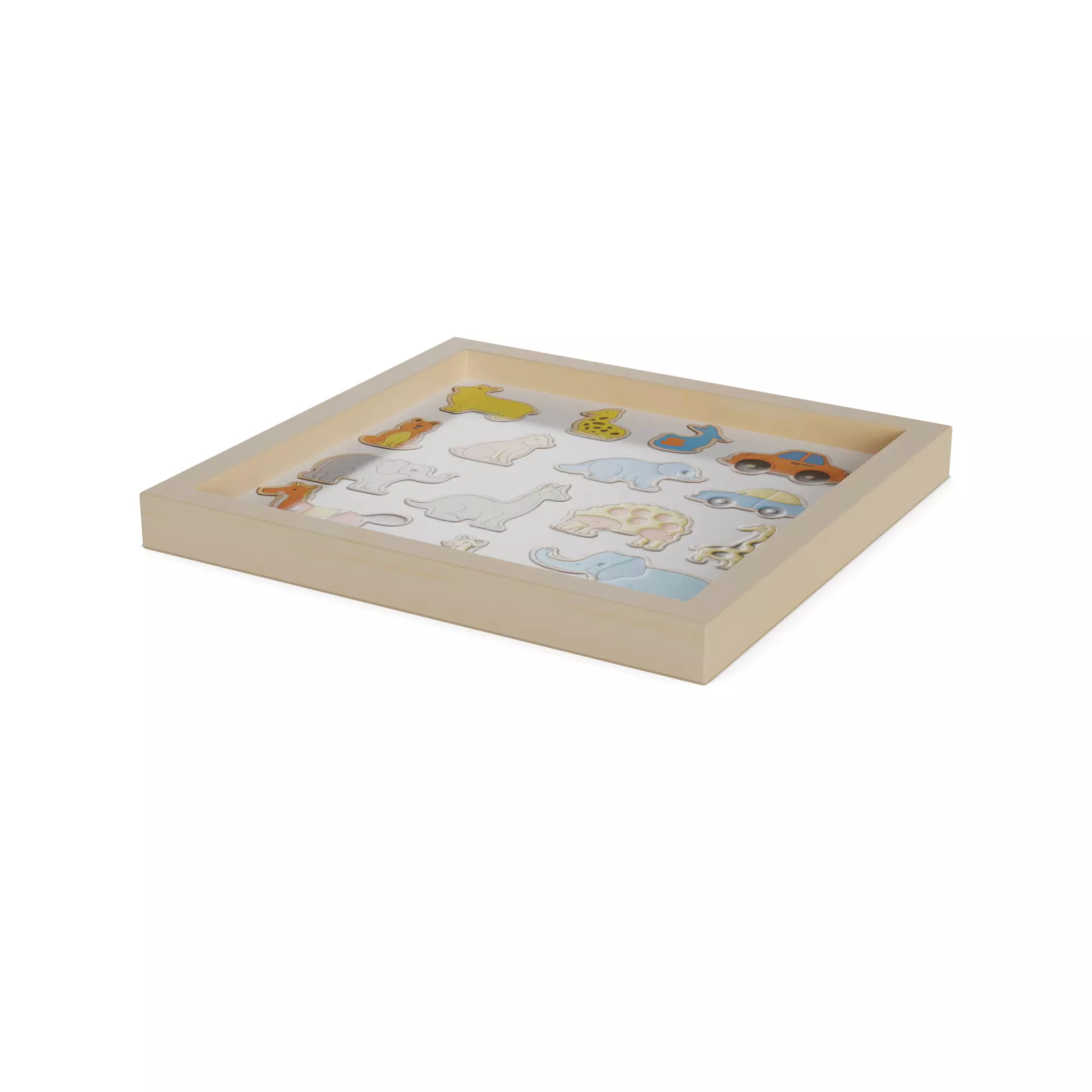 Other toys Baby Puzzle Low-poly 3D model_0