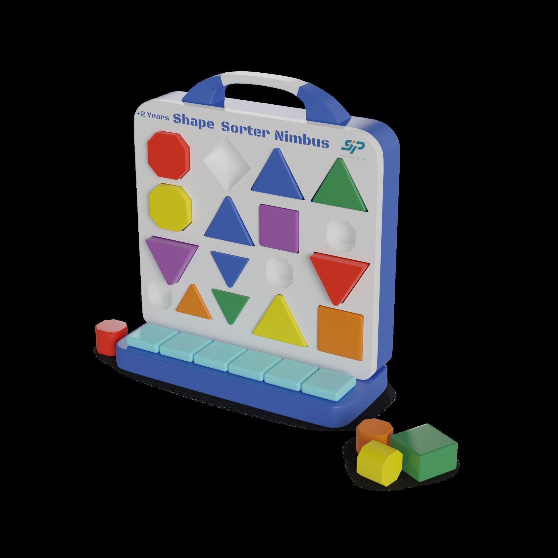 Other toys Shape Sorter Low-poly 3D model_1