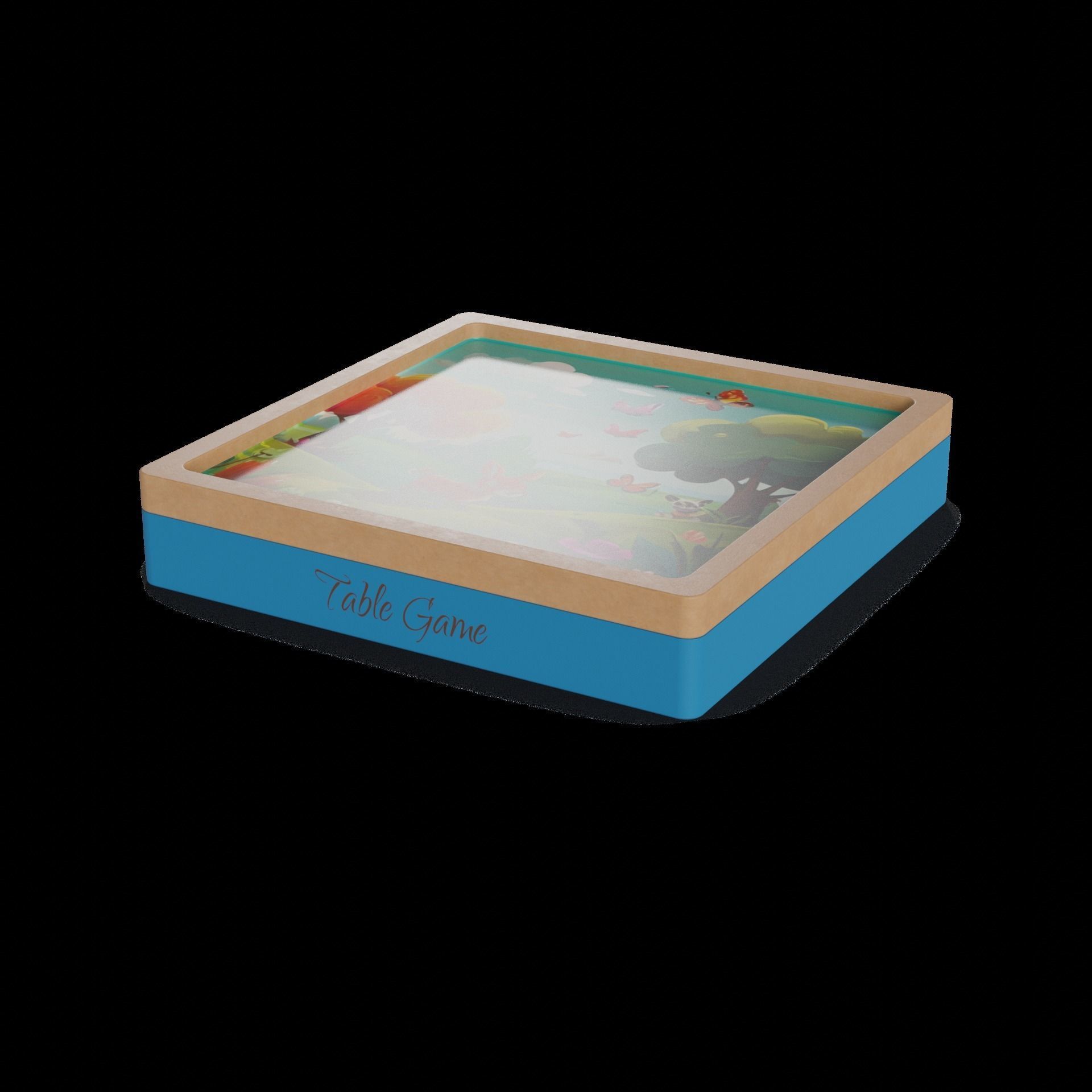 Table games Table Game Low-poly 3D model_1