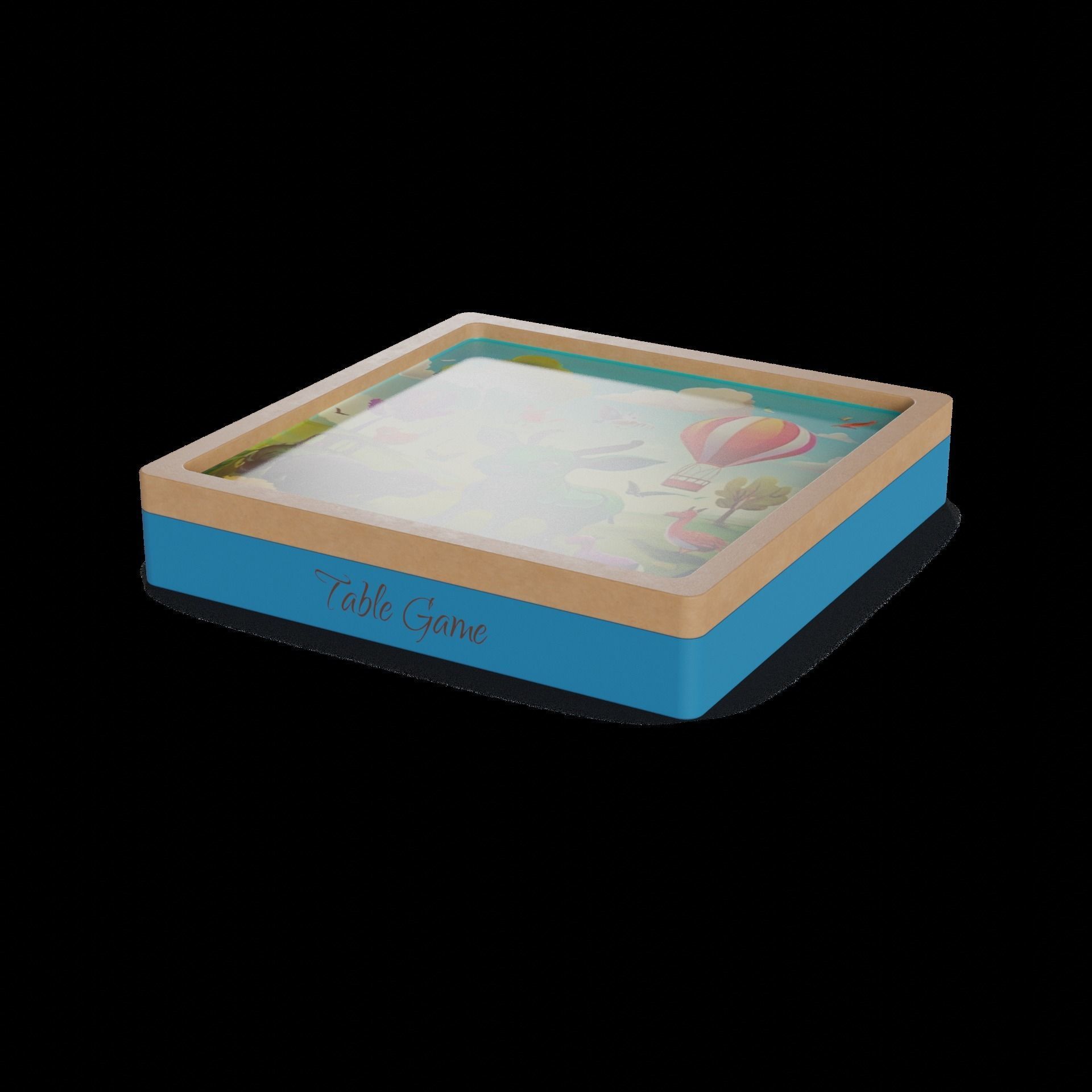 Table games Table Game Low-poly 3D model_1