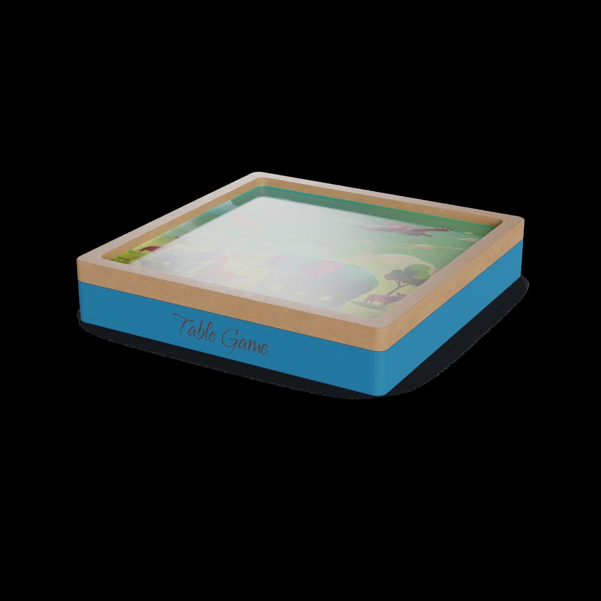 Table games Table Game Low-poly 3D model_1