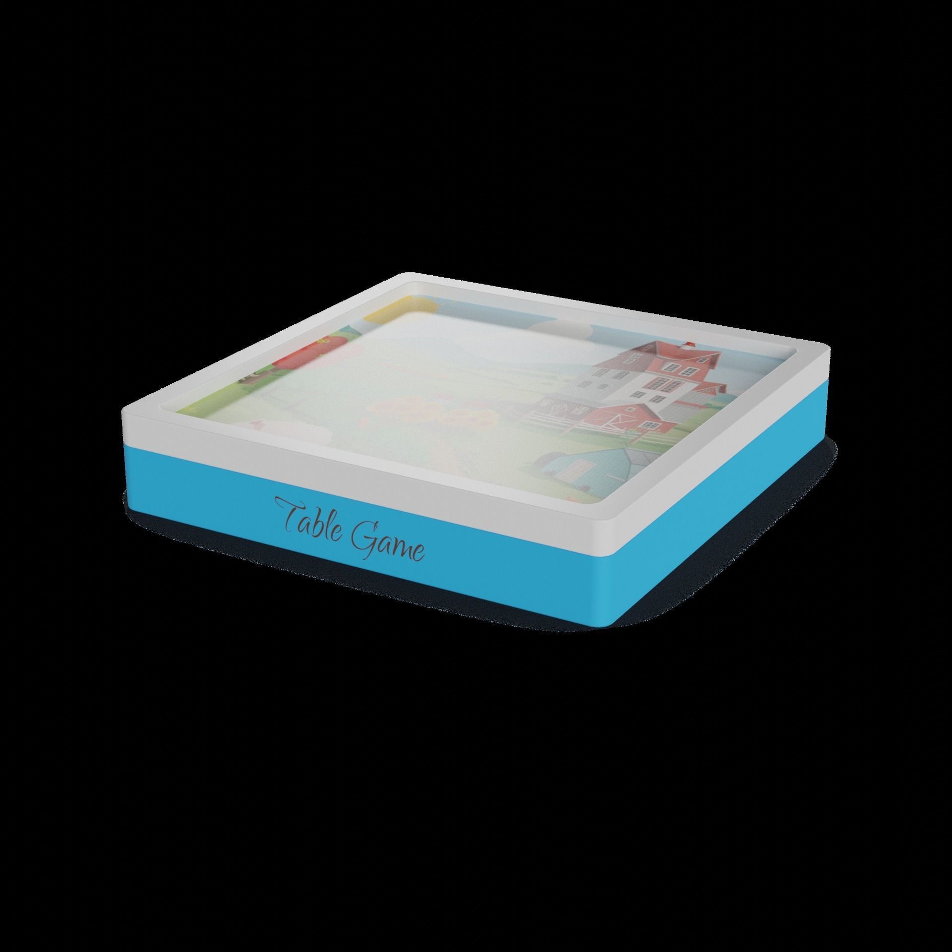 Table games Table Game Low-poly 3D model_1