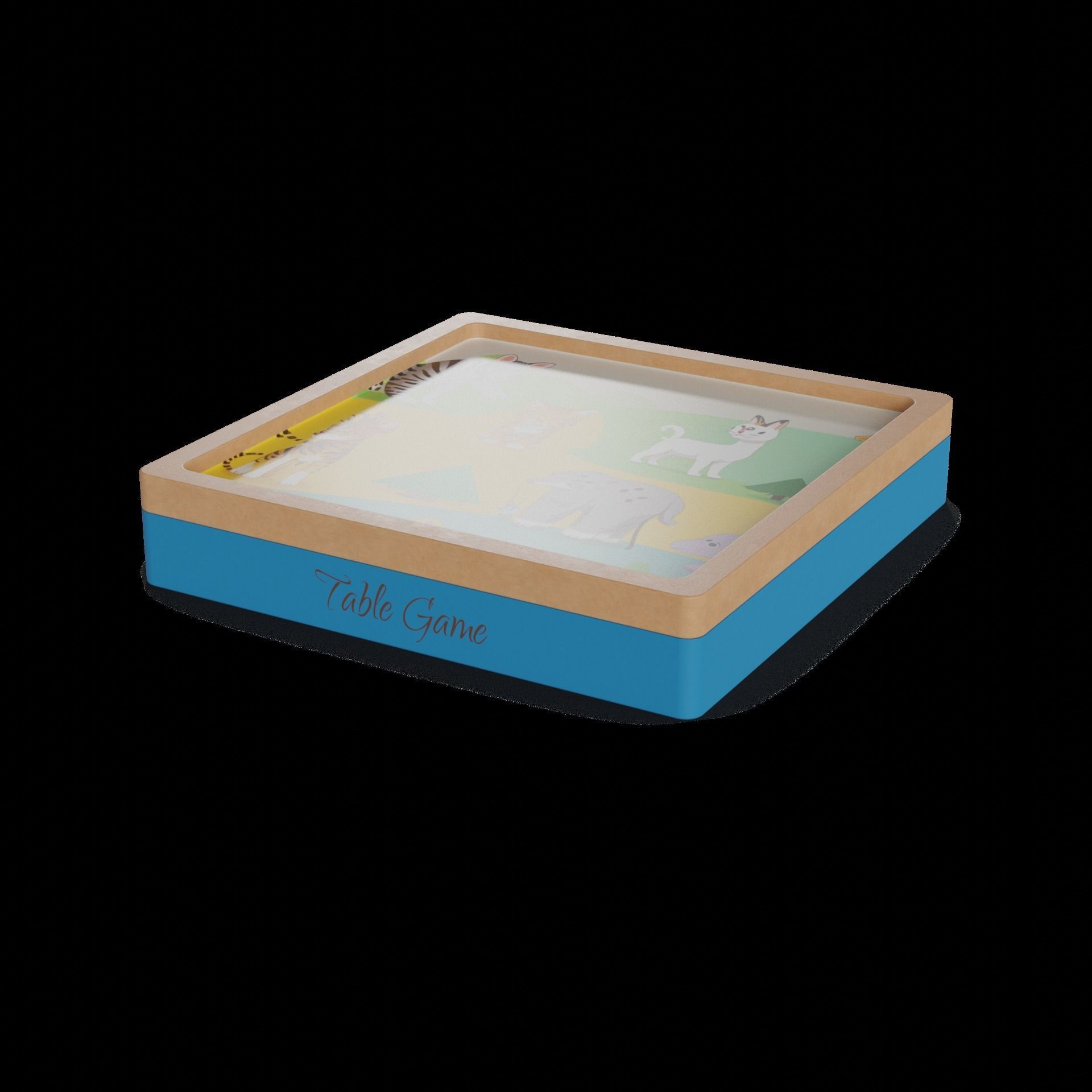 Table games Table Game Low-poly 3D model_1