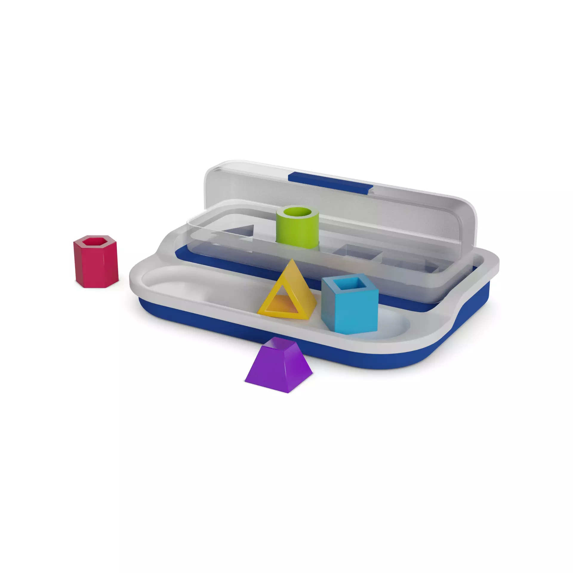 Baby and educational toys Shape Sorter Low-poly 3D model_0