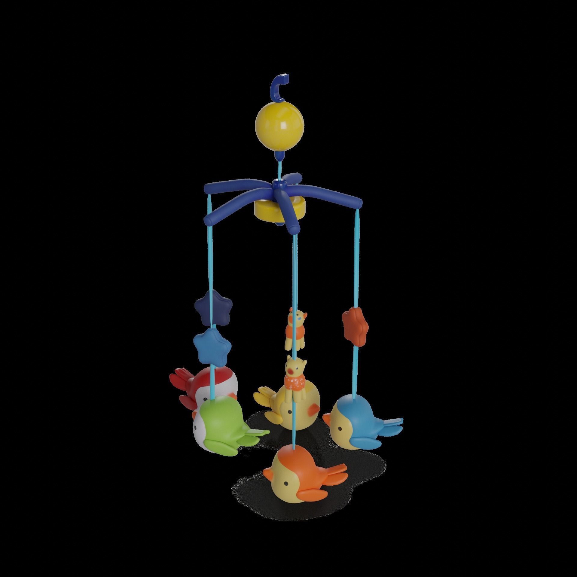Baby and educational toys Musical Mobile 3D model_1
