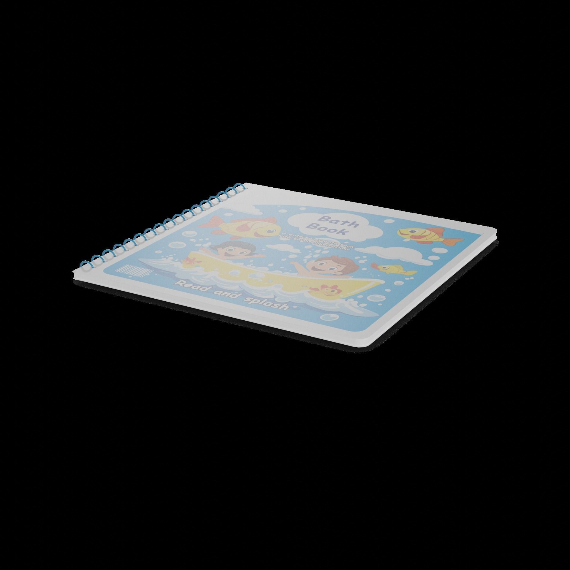 Baby and educational toys Bath Book 3D model_1