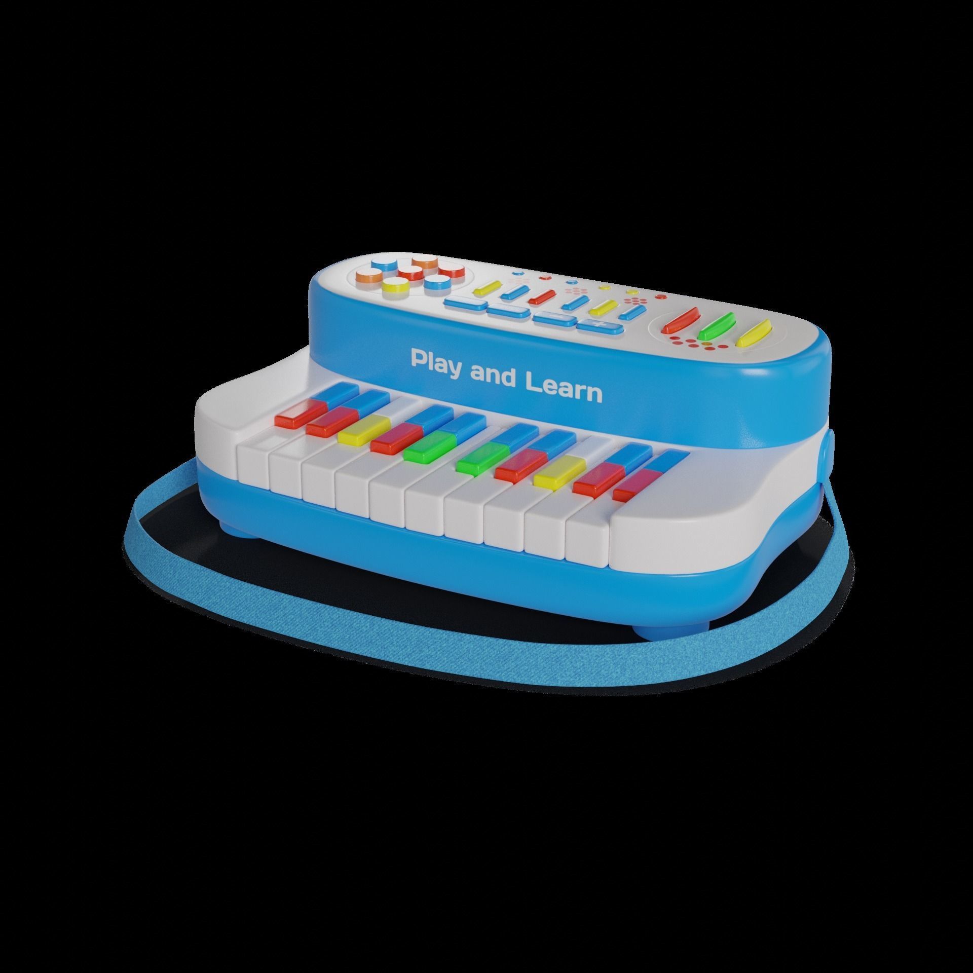 Baby and educational toys Musical Piano 3D model_1