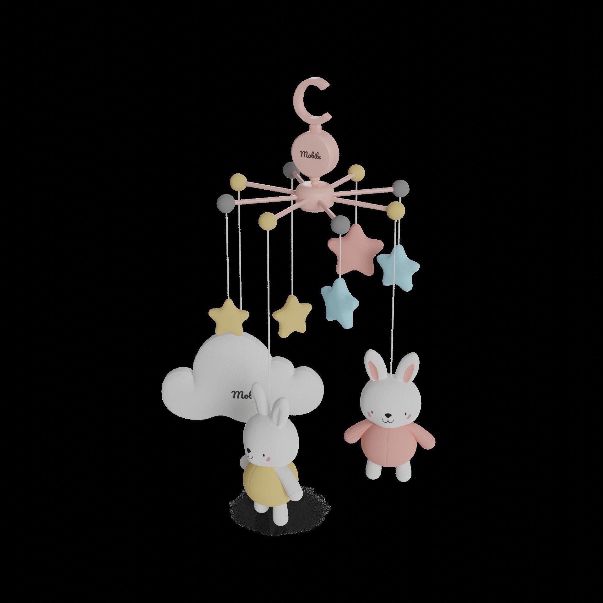 Baby and educational toys Musical Mobile 3D model_1