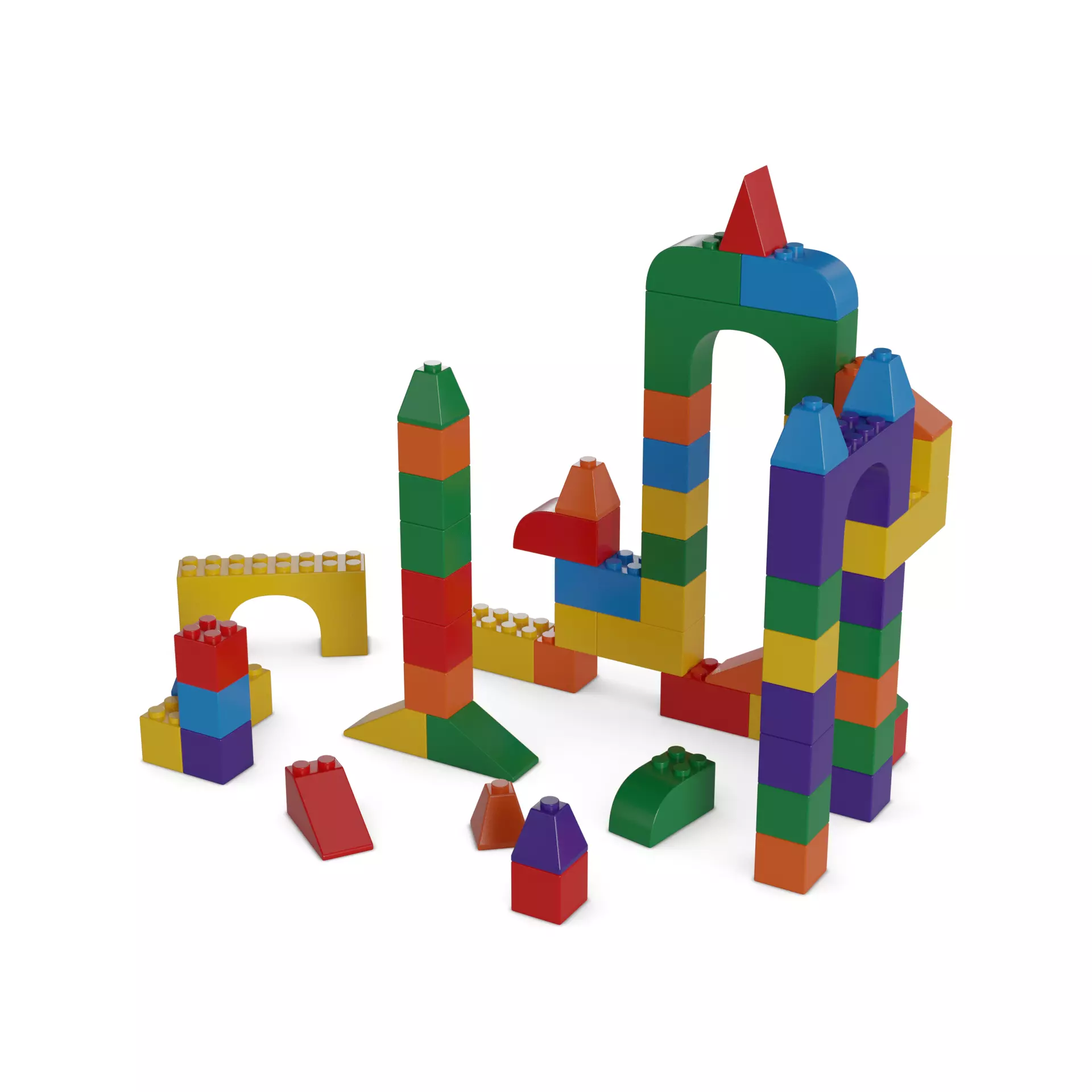 Baby and educational toys Building Blocks 3D model_0
