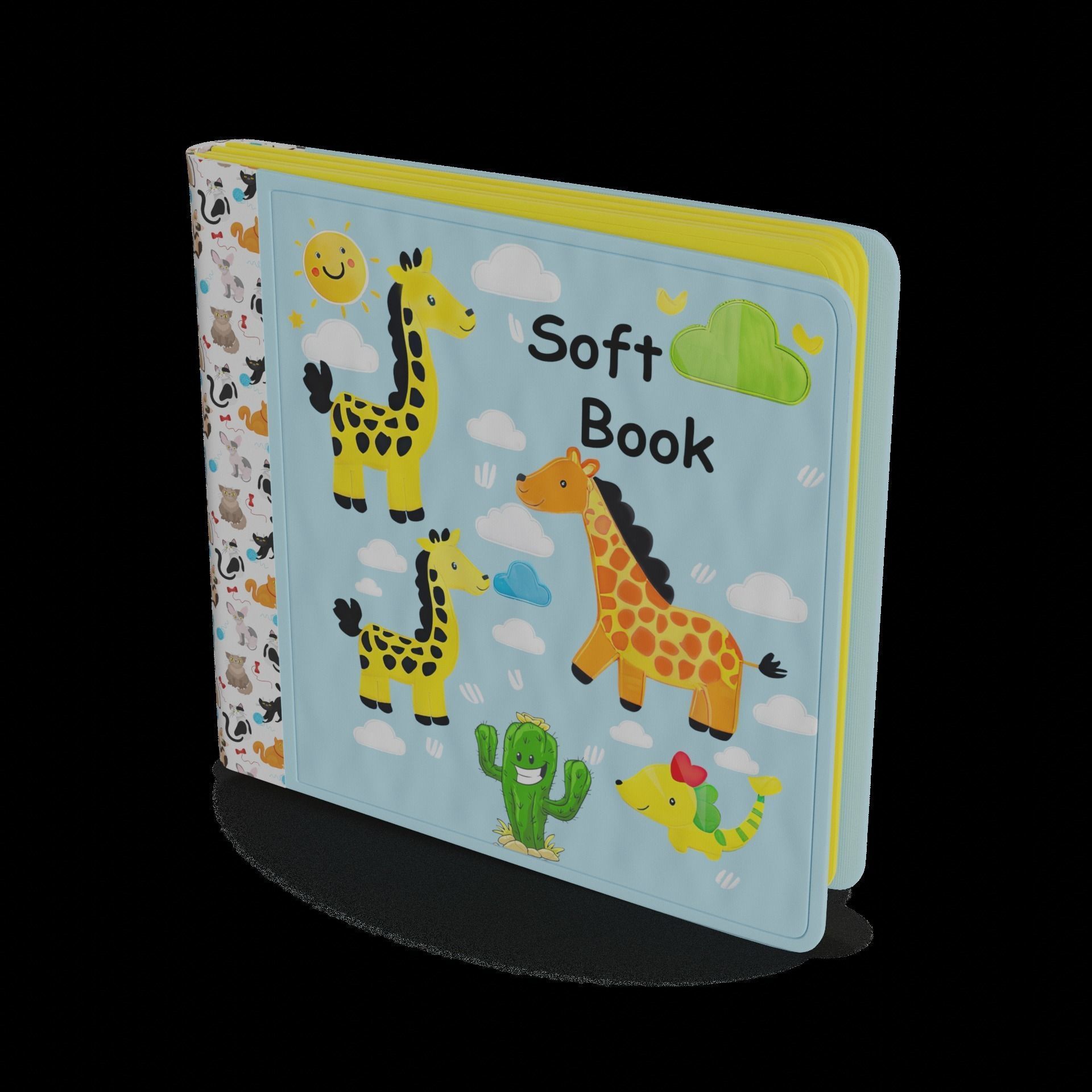 Baby and educational toys Soft Book 3D model_1