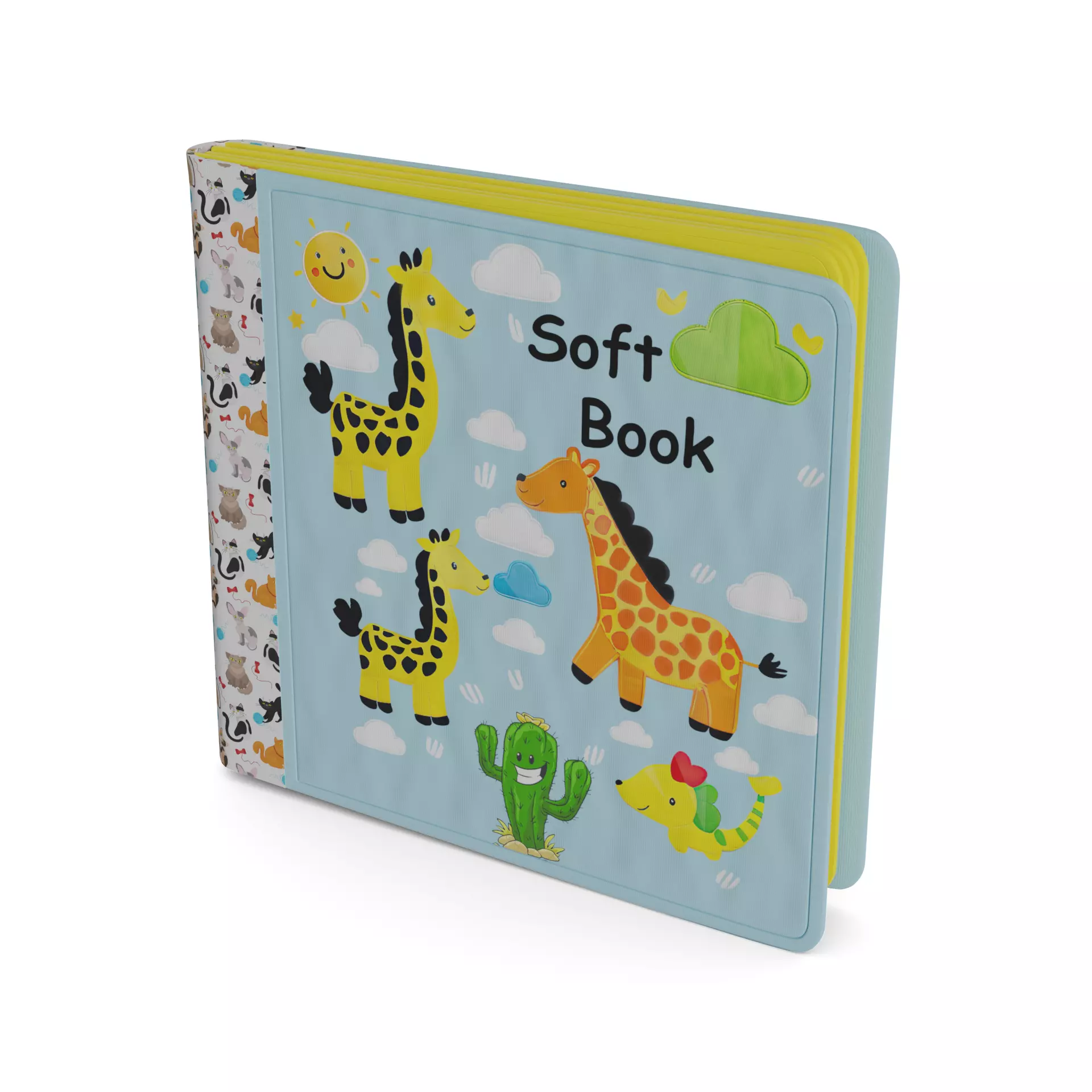 Baby and educational toys Soft Book 3D model_0